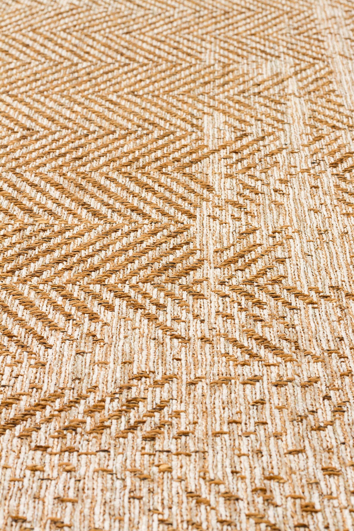BRK 04 NATURAL BEIGE - BROOKLYN - Hasır Görünümlü Kaymaz Renkli Dokuma Modern Kilim