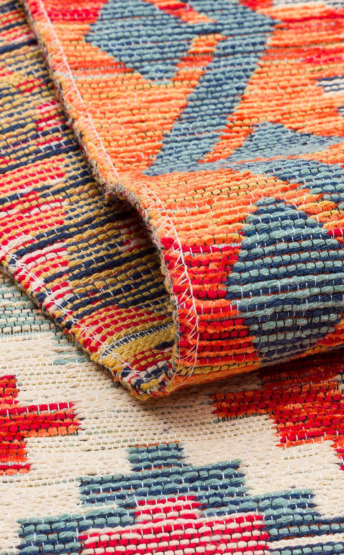Nomad NMD 05 Toprak - Çift Taraflı Yıkanabilir Kilim | Otantik Kilim