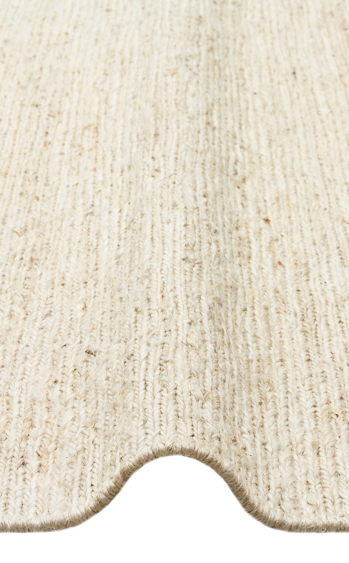 SMK PLAIN IVORY - SOUMAK - Soumak Örgülü Naturel Kendir Halı
