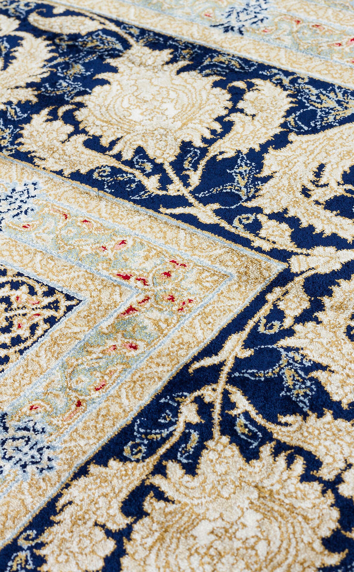 Isfahan Seccade ISF 04 Krem - Viskon Klasik Desenli Seccade Sık Dokuma Seccade
