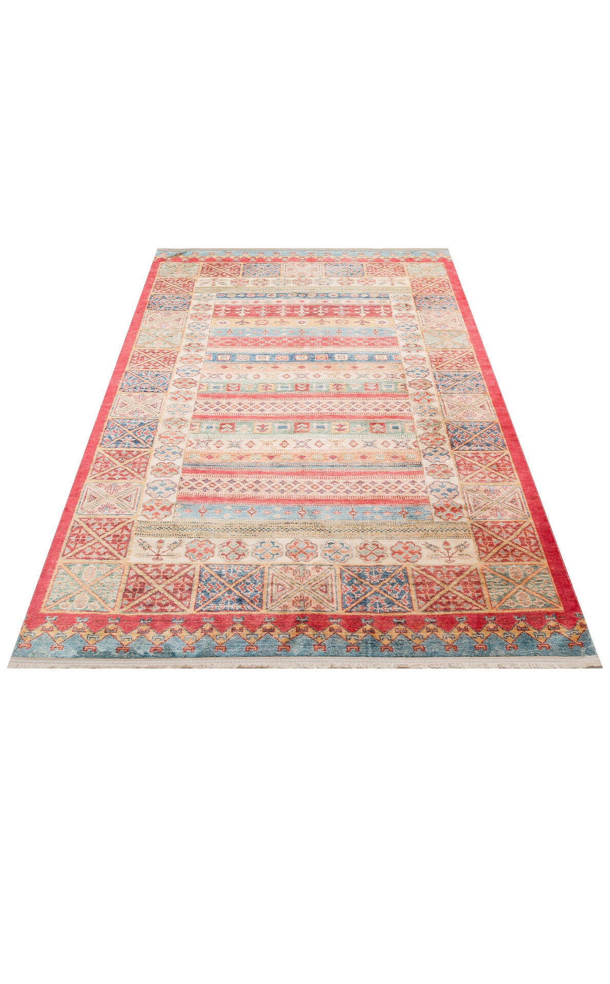 Antıque ATK 04 Çok Renkli - Yıkanabilir Kaymaz Antik Desenli Otantik Kilim