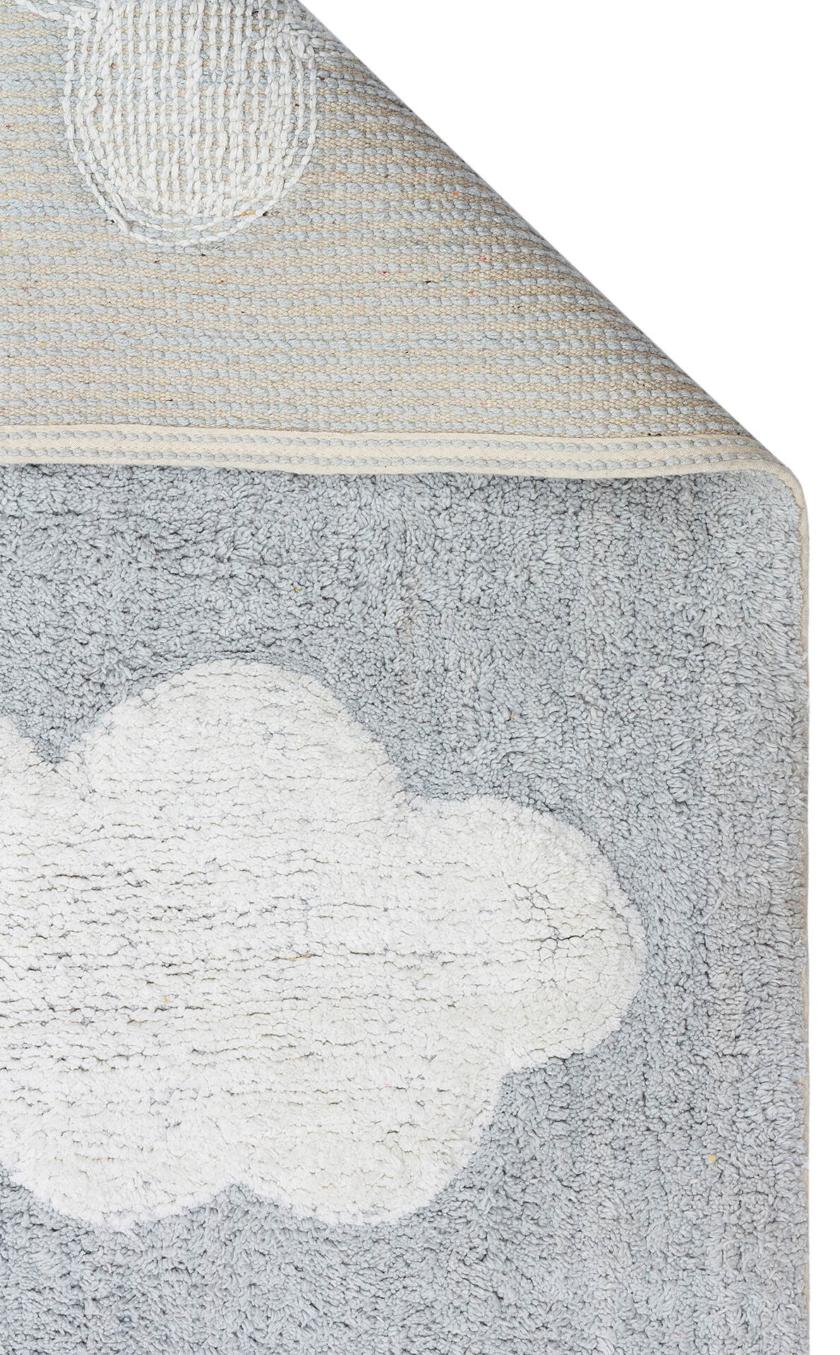 Cotton Boon XXW CBN 14 Çok Renkli - Yıkanabilir Kaymaz Naturel Pamuk Bebek Halısı