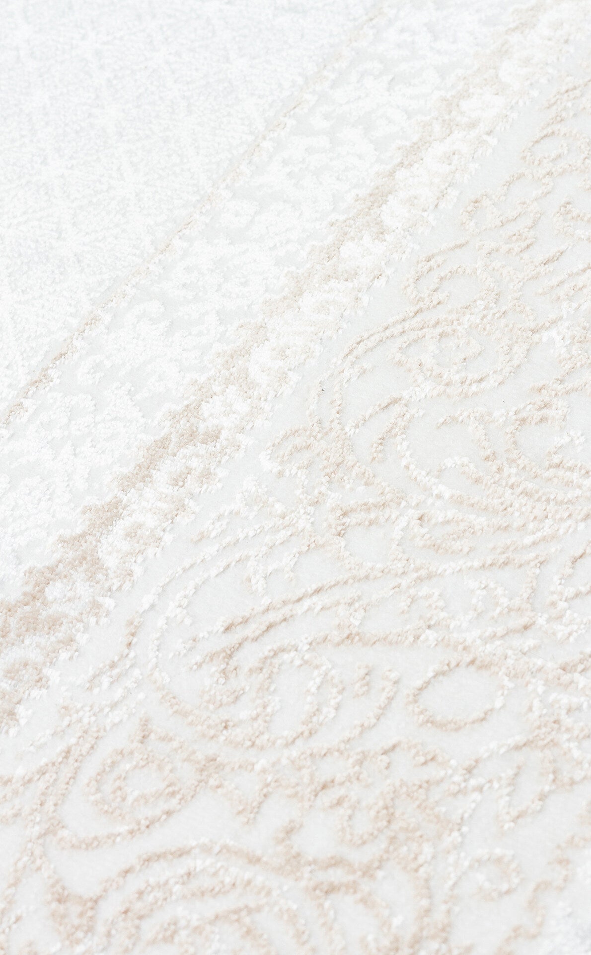 ST 102 BEIGE XW - SATEEN - Hav Toz Vermez Yıkanabilir Kaymaz İnce Dokuma Modern Halı