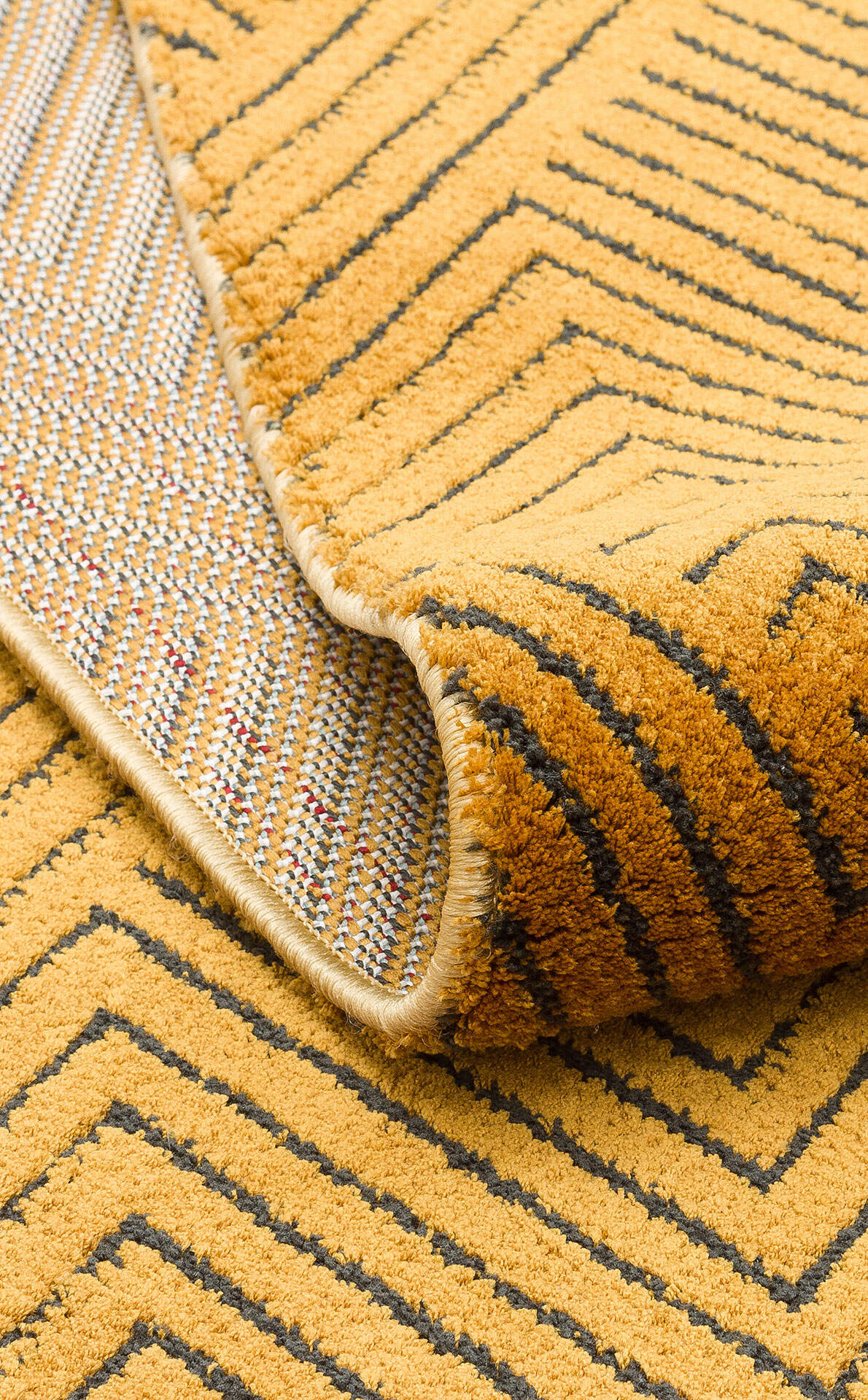 URB 01 GOLD - URBAN - Etnik Desenlere Sahip Hav Toz Vermez Yumuşak Dokulu Modern Halı
