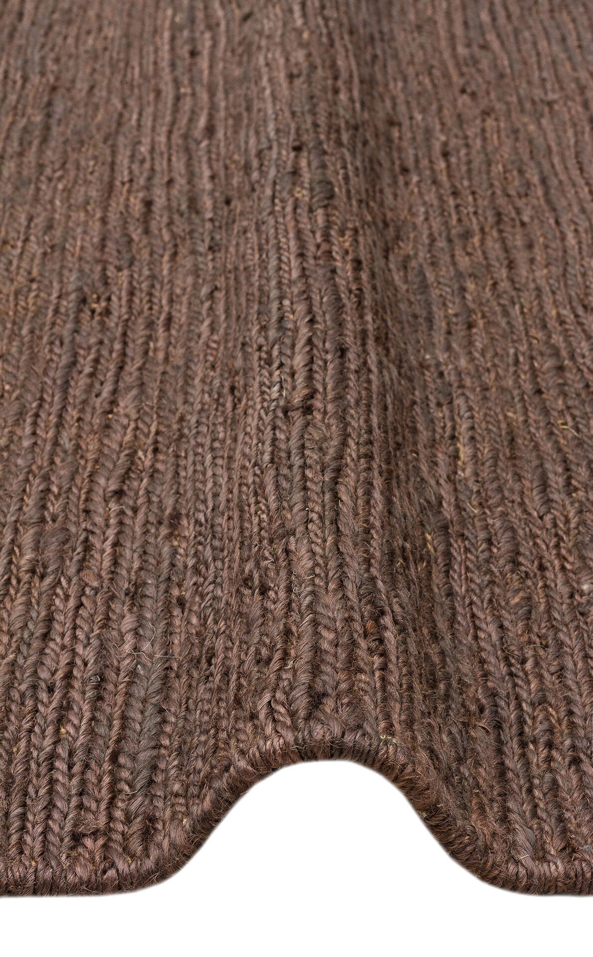 SMK PLAIN BROWN - SOUMAK - Soumak Örgülü Naturel Kendir Halı