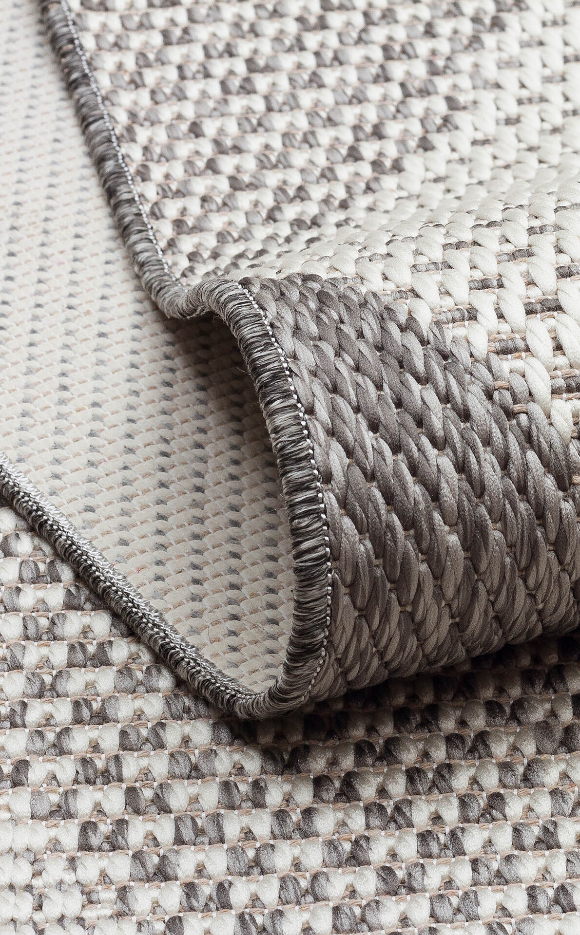 Mono MNO 03 Gri - Yıkanabilir Kaymaz Kilim Halı