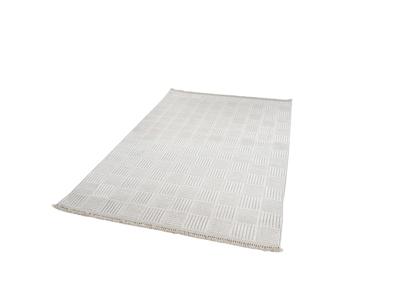 Anemon 6822 Krem - Polyester Dokuma Halı | İskandinav Salon Halısı