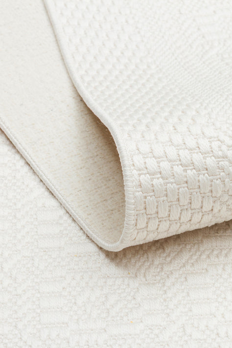 Mono MNO LUX 02 Beyaz -Yıkanabilir Kaymaz Kilim Halı