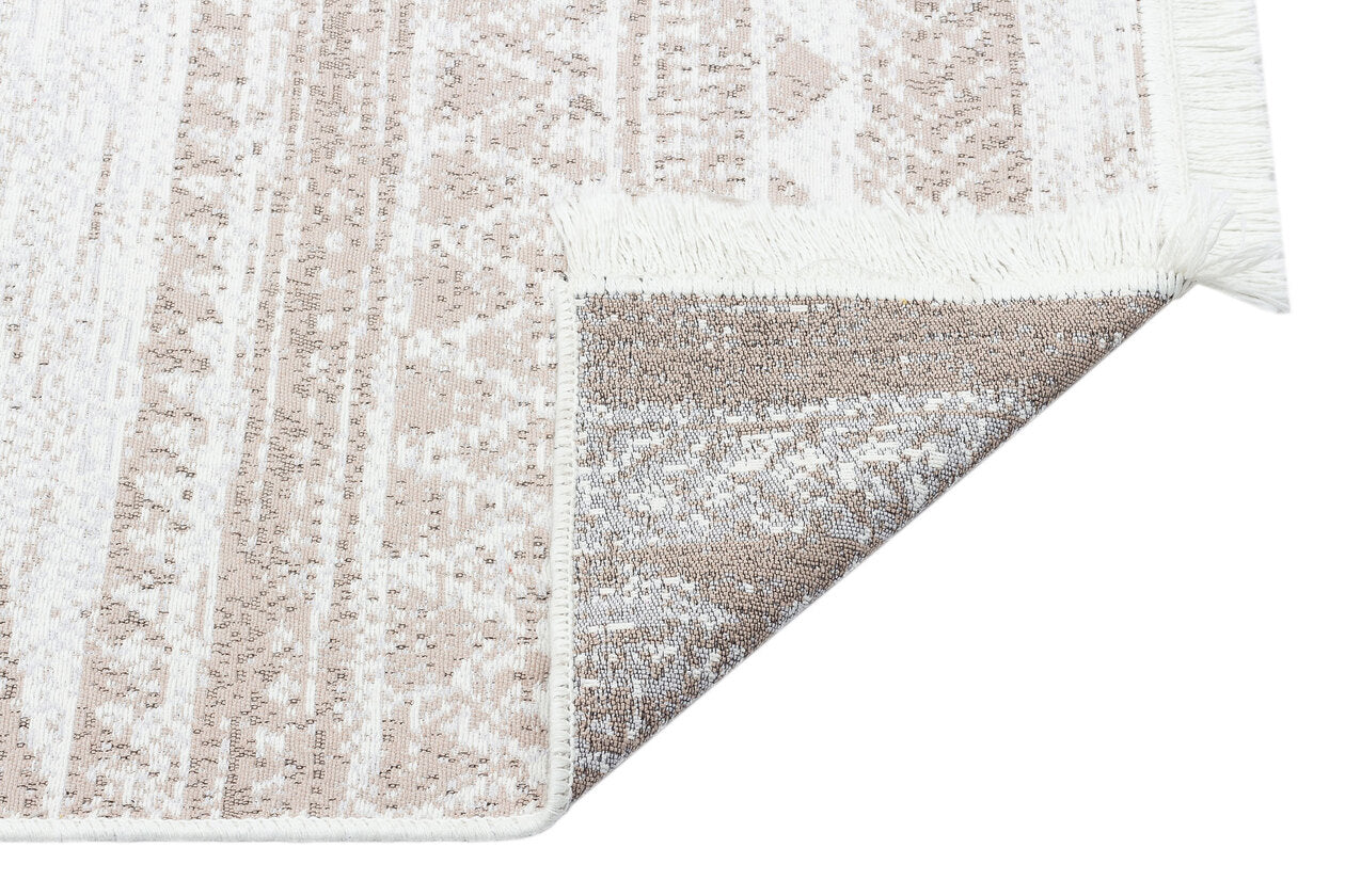 Arya AR 06 Naturel - Yıkanabilir Çift Taraflı Modern Dokuma Kilim