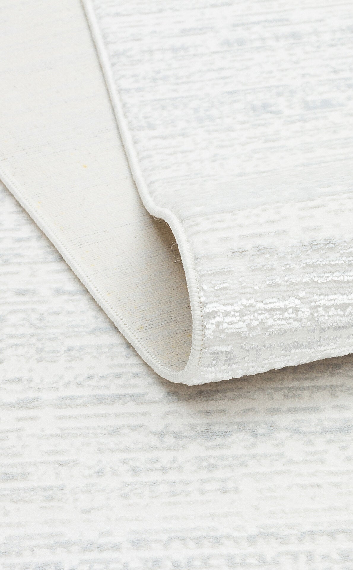 ST 101 CREAM XW - SATEEN - Hav Toz Vermez Yıkanabilir Kaymaz İnce Dokuma Modern Halı