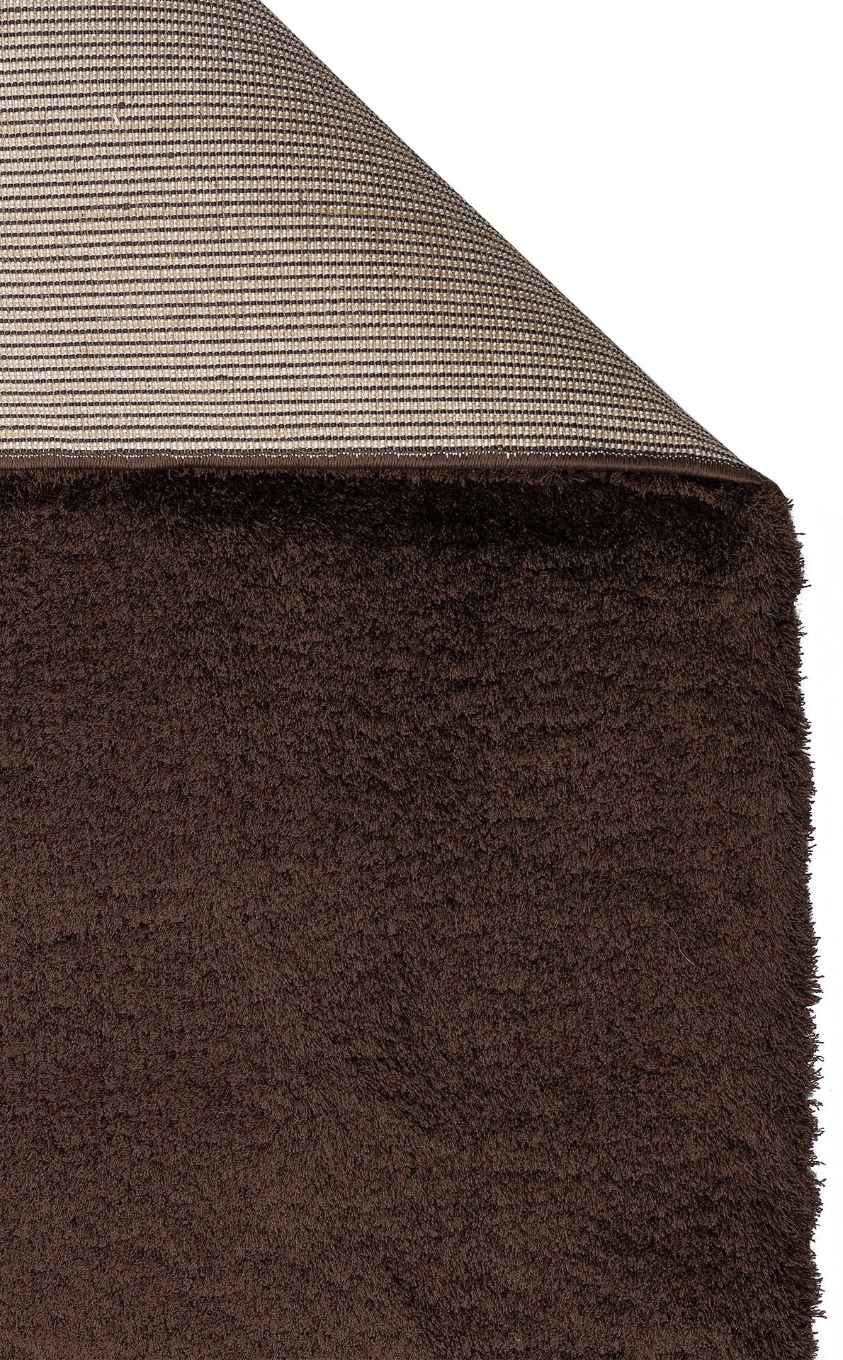 1006 BROWN - COMFORT - Kolay Kullanımlı Hav Toz Vermez Yumuşak Dokulu Modern Pofuduk Shaggy Halı