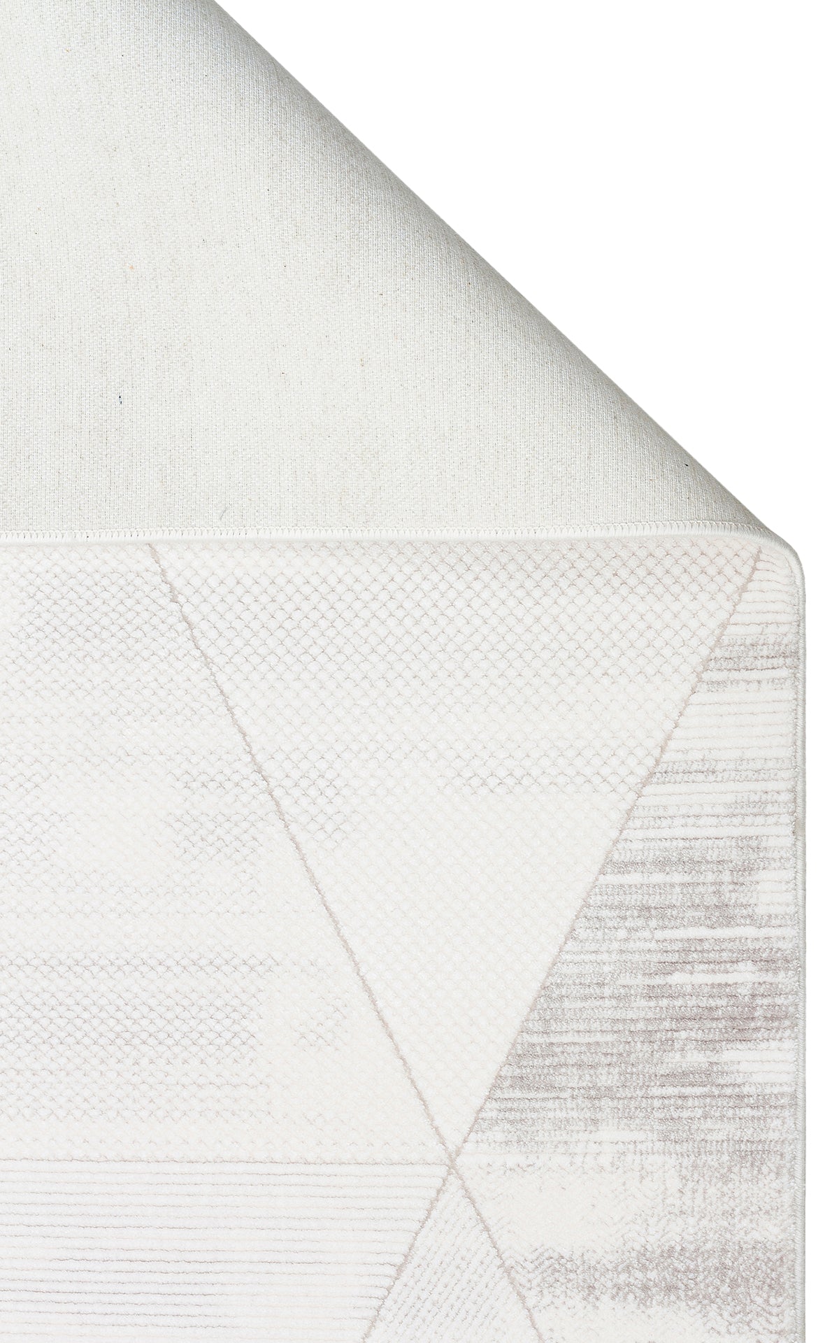 LKY 03 CREAM GREY - LYKIA - Sade ve Modern Akrilik Makine Halısı