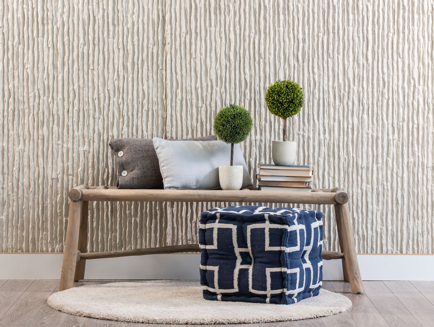 1006 BEIGE Q - COMFORT - Kolay Kullanımlı Hav Toz Vermez Yumuşak Dokulu Modern Pofuduk Shaggy Halı