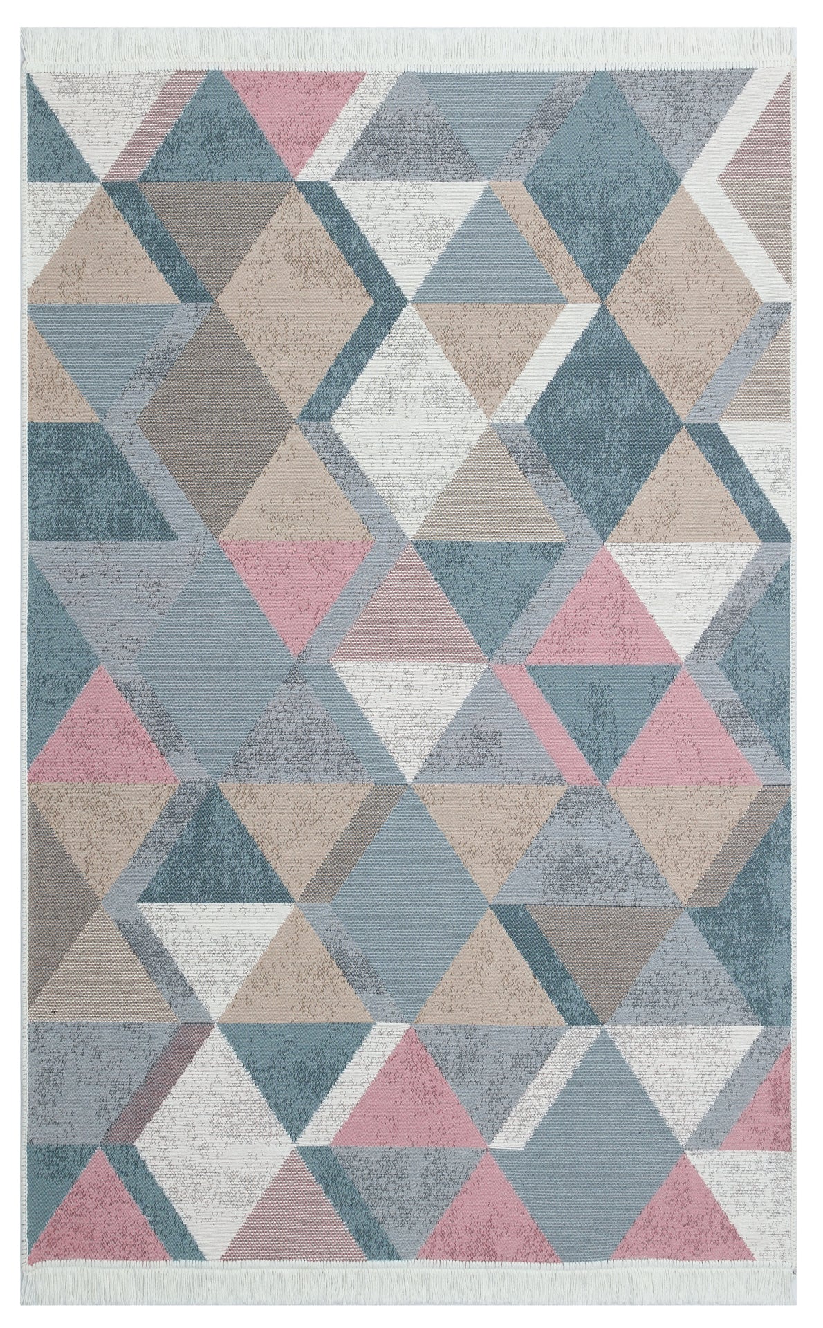 Arya AR 10 Mavi Pembe - Yıkanabilir Çift Taraflı Modern Dokuma Kilim