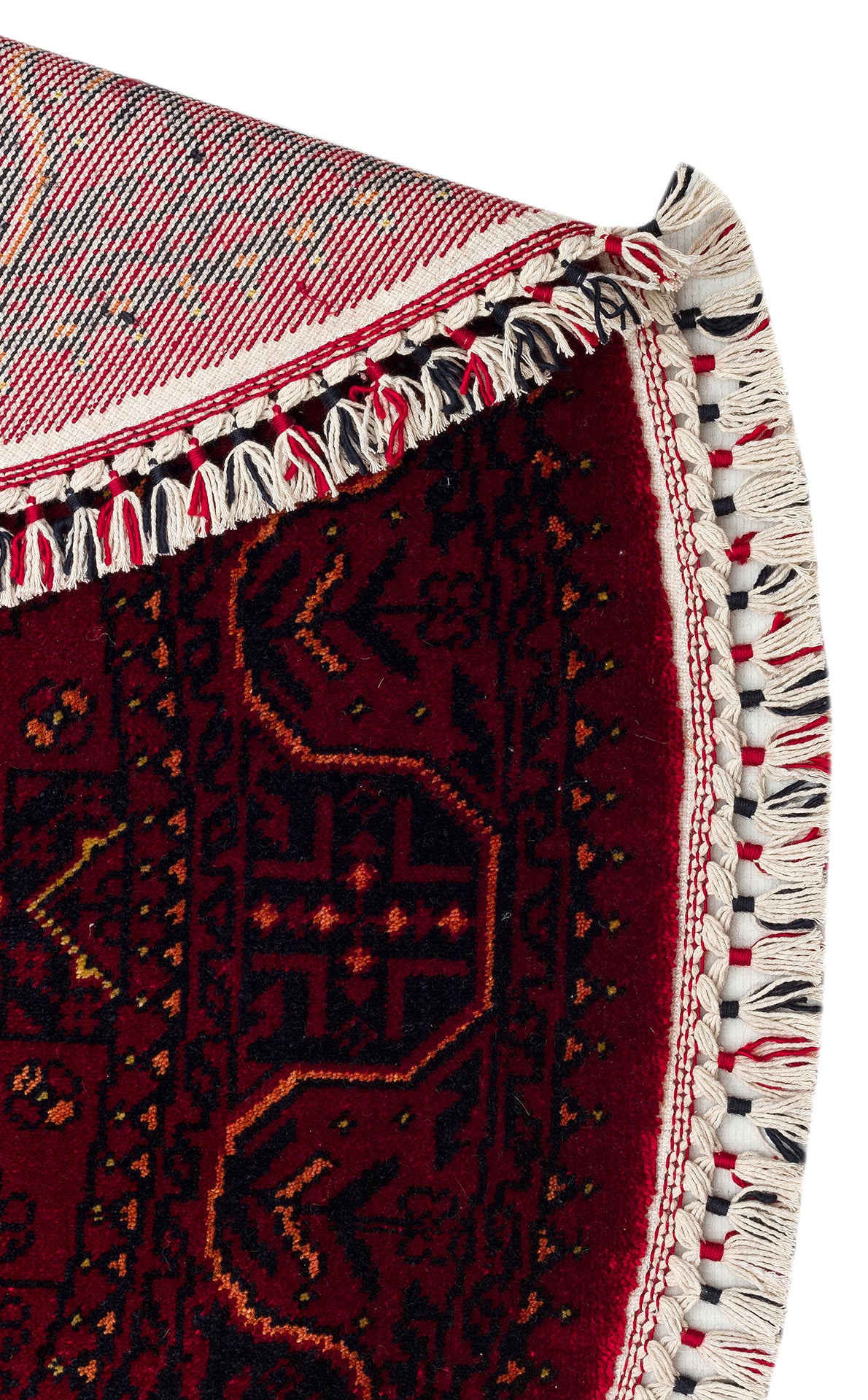 960 RED Q - NOSTALJI - Afgan Desenli El Emeği ile Özel Tezgahlarda Üretilen Tensel Uşak Halısı