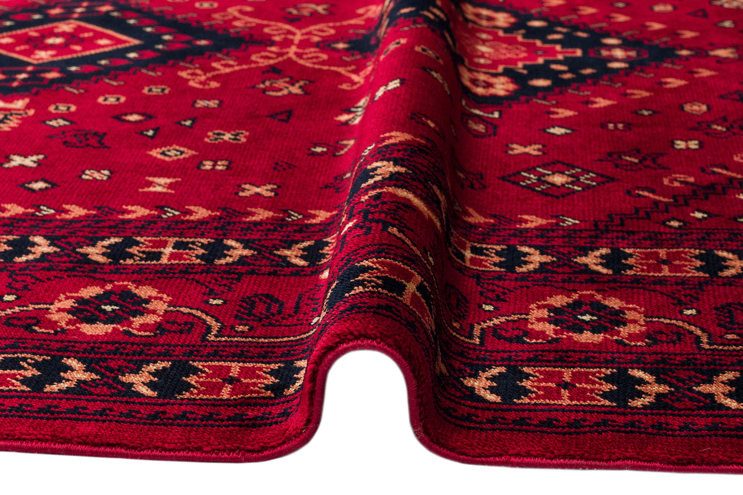 961 RED - NOSTALJI - Afgan / Yağcıbedir Desenli El Emeği ile Özel Tezgahlarda Üretilen