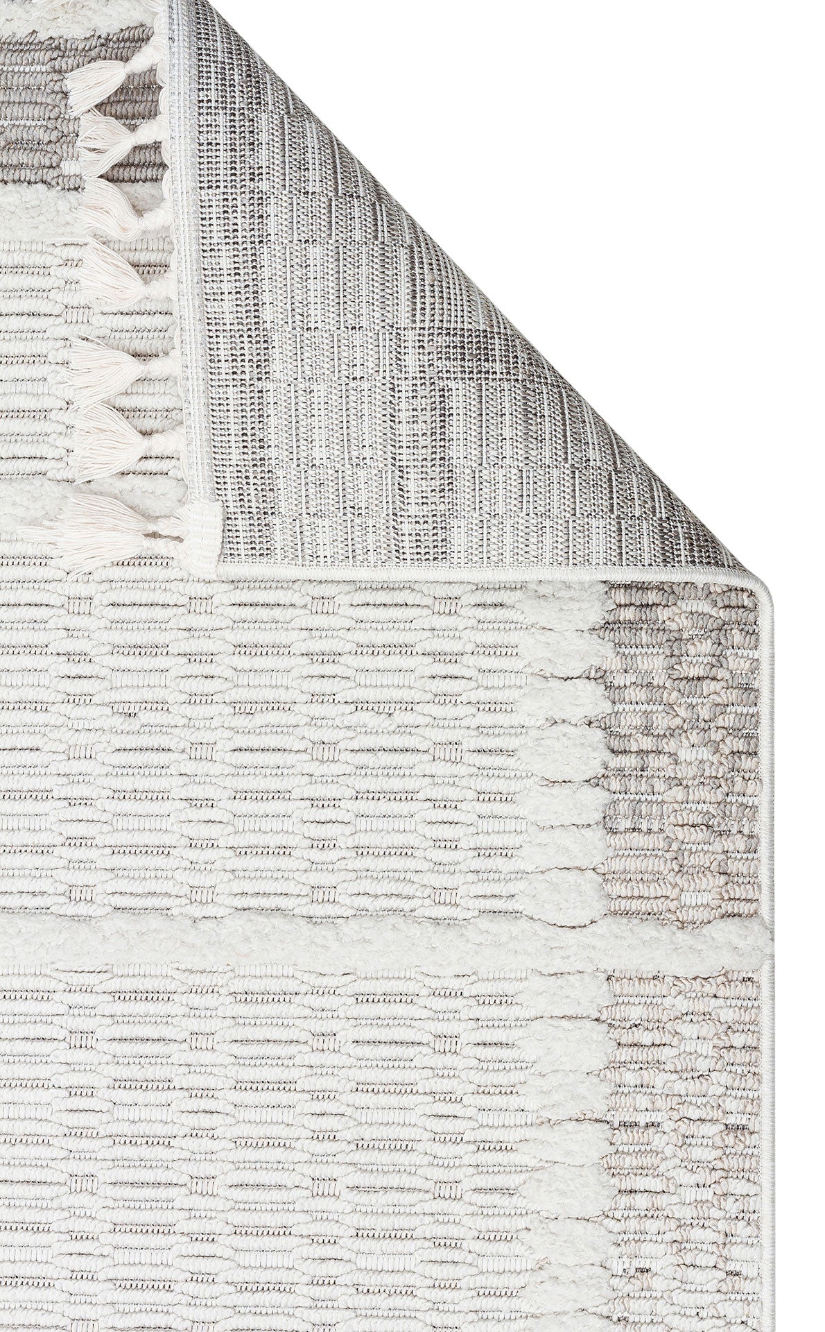 CZY 09 CREAM GREY LW - COZY - Hav Toz Vermez Modern Örgü Dokuma Makine Halısı