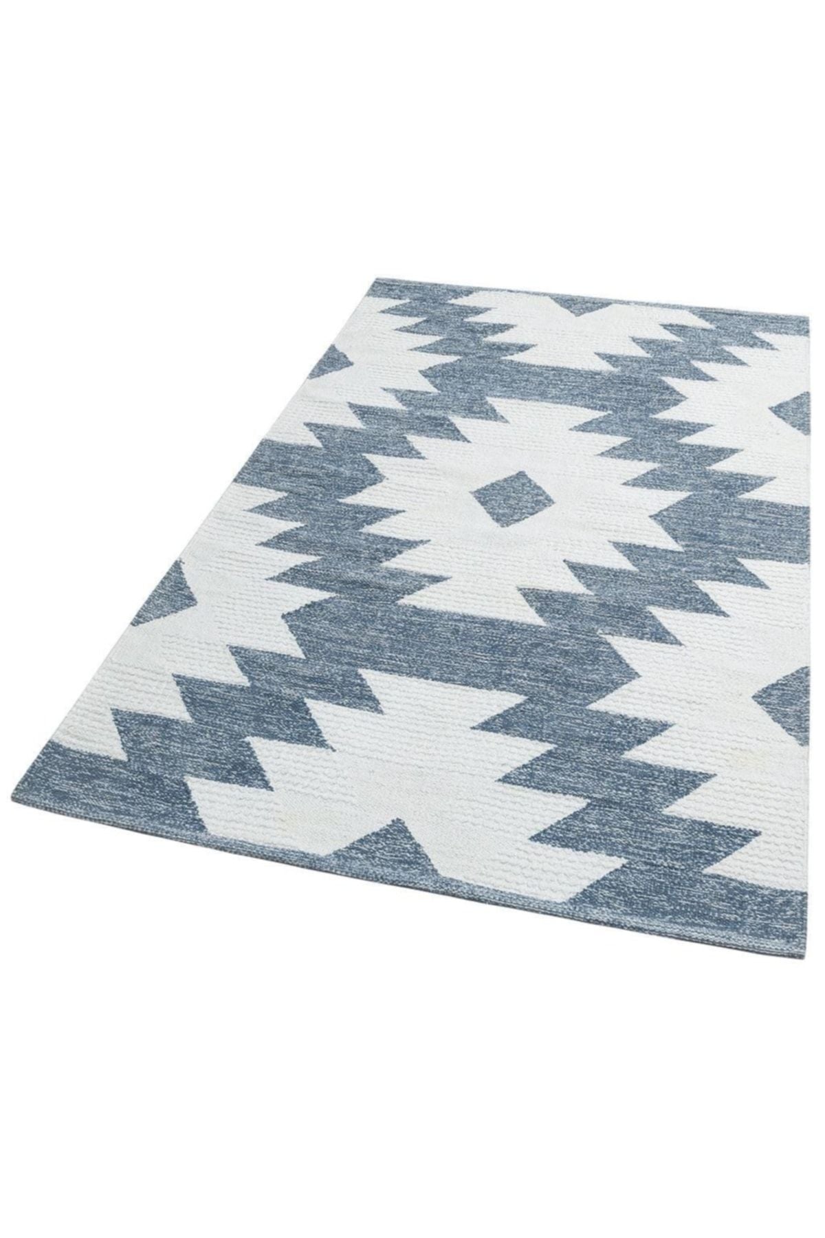 Afro Afr 01 Naturel Yıkanabilir Modern Desenli El Dokuma Hint Kilim