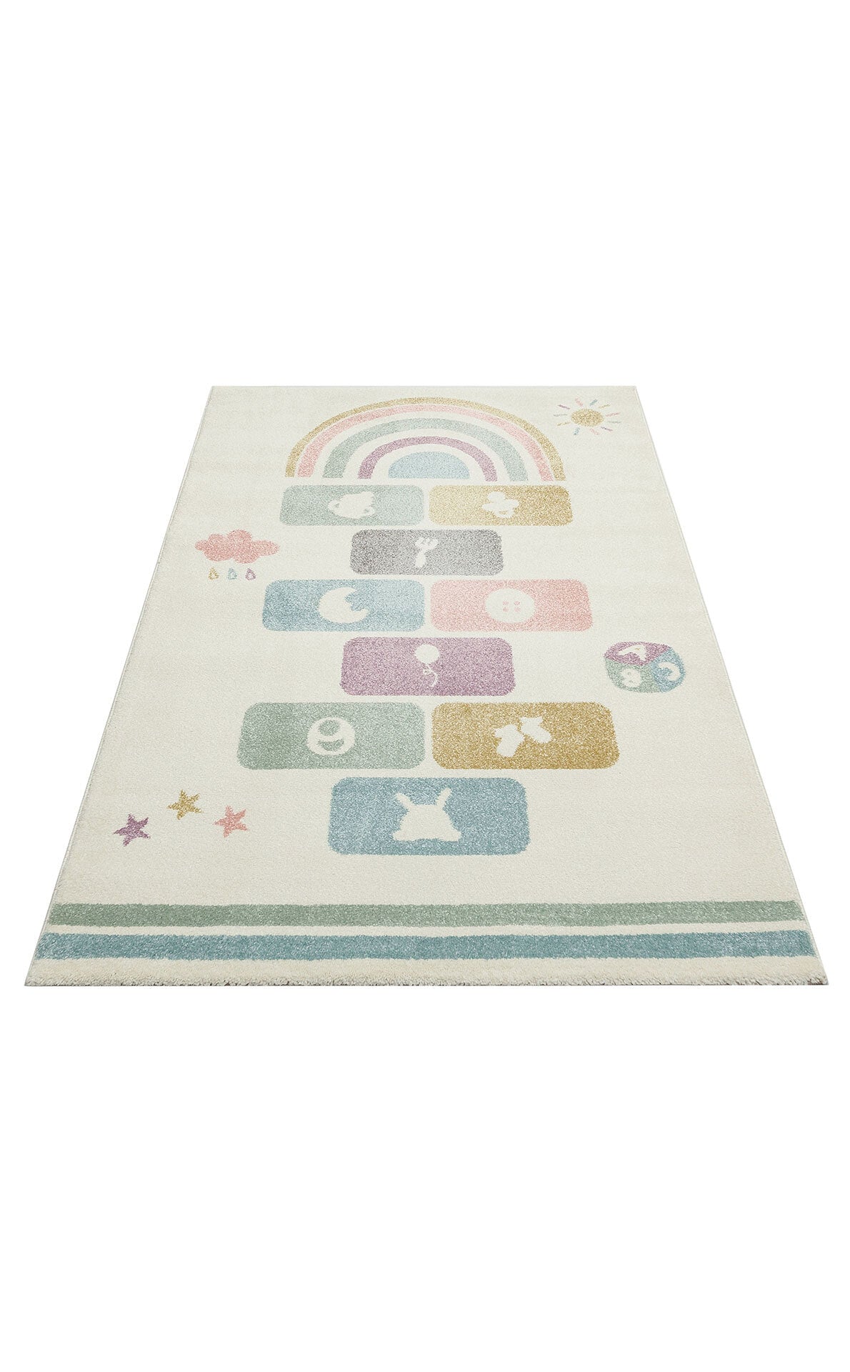 Kids KDS 25 Pastel - Yumuşak Dokulu Hav Toz Vermez Çocuk Halısı