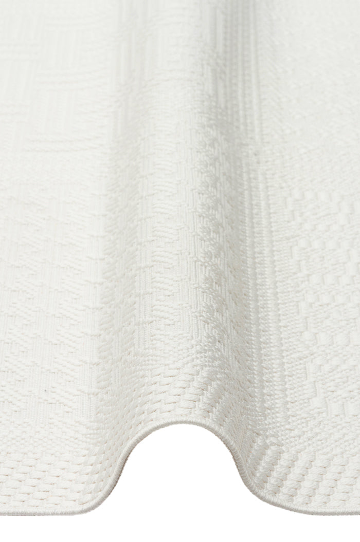 Mono MNO LUX 02 Beyaz -Yıkanabilir Kaymaz Kilim Halı