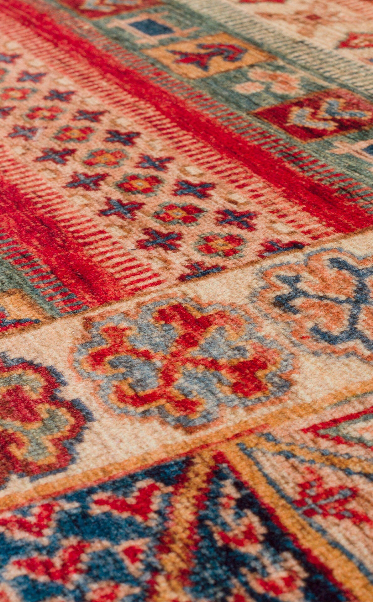 Antıque ATK 04 Çok Renkli - Yıkanabilir Kaymaz Antik Desenli Otantik Kilim
