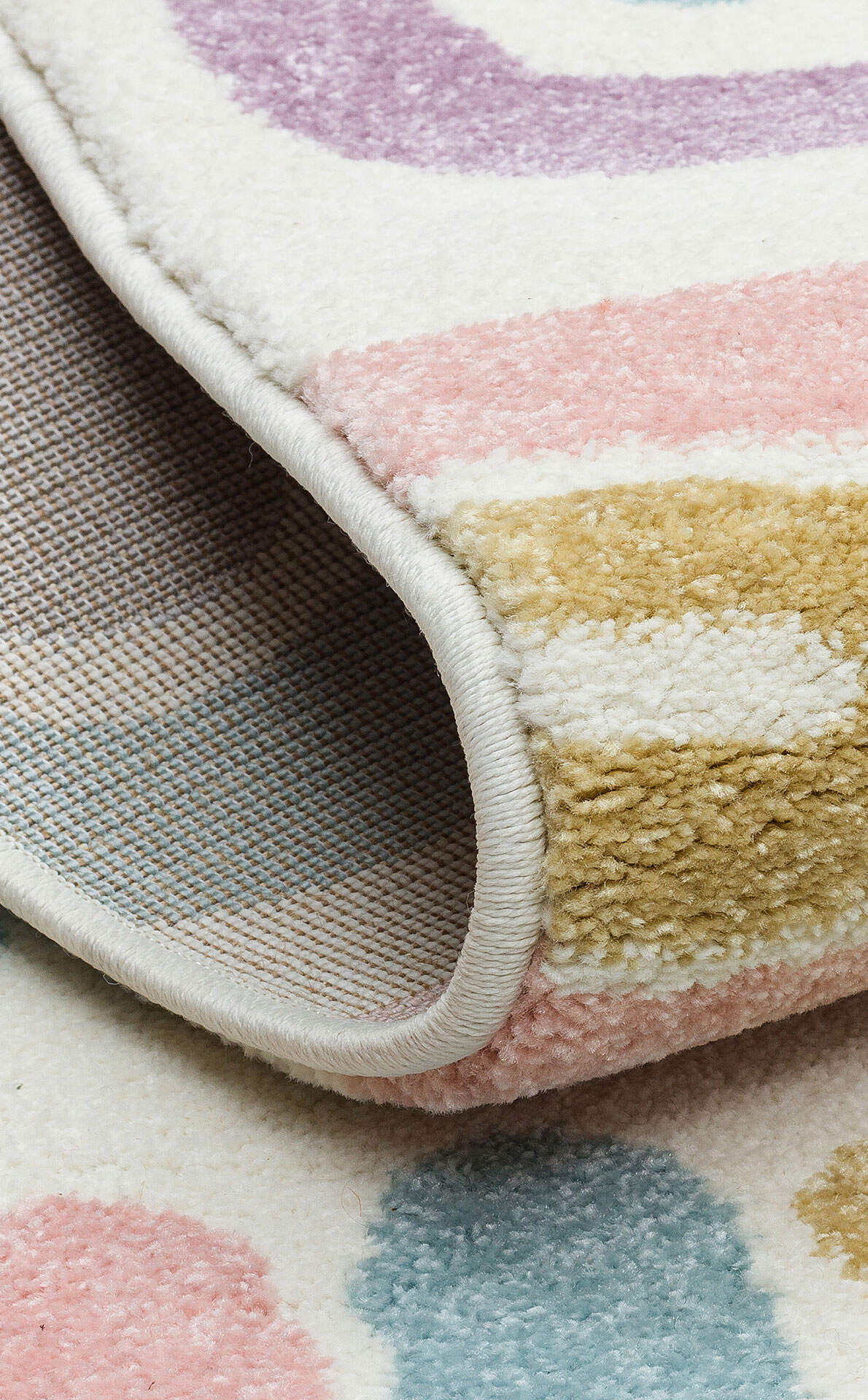 Kids KDS 20 Pastel - Yumuşak Dokulu Hav Toz Vermez Çocuk Halısı