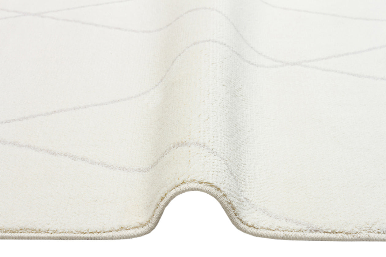 URB 02 WHITE - URBAN - Etnik Desenlere Sahip Hav Toz Vermez Yumuşak Dokulu Modern Halı