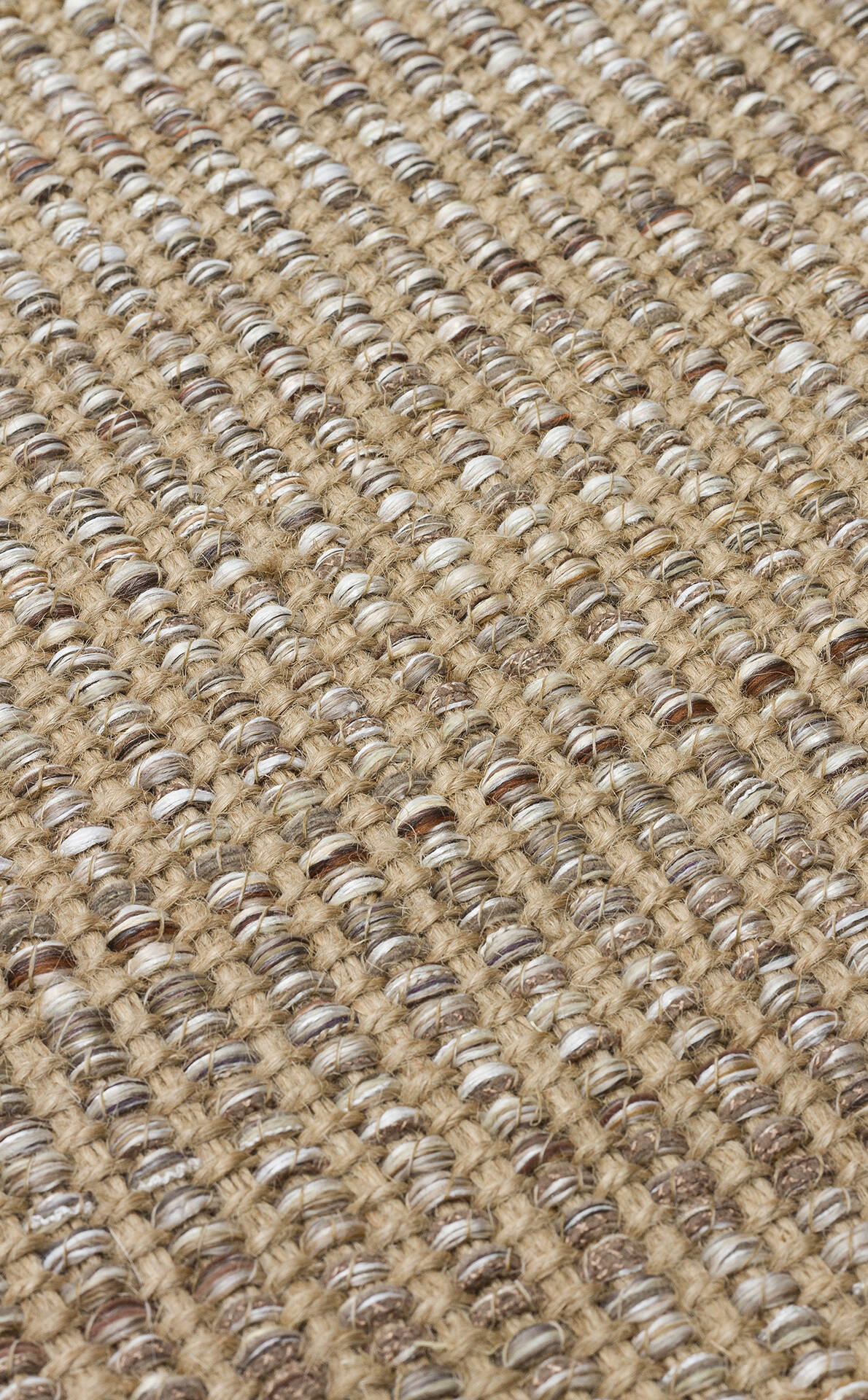 Doha DH 01 Bej -Çift Taraflı Jüt Görünümlü Modern Dokuma Kilim