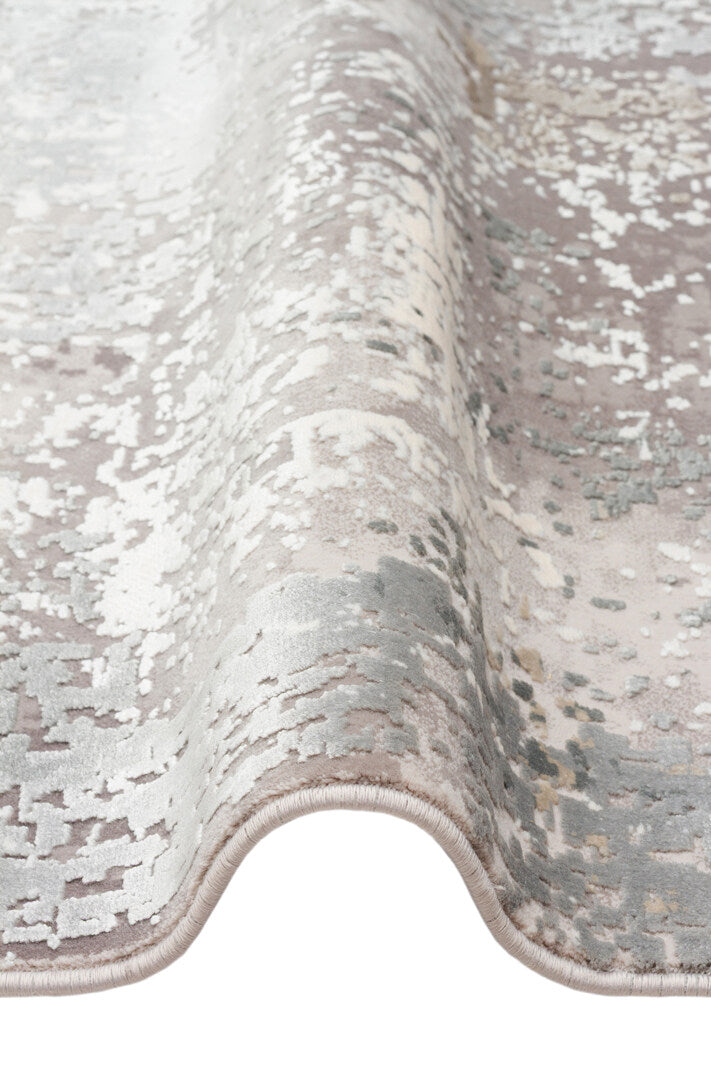 FRESCO XW FS 35 Gri Bej - Eskitme Dokulu Işıltılı Salon Halısı