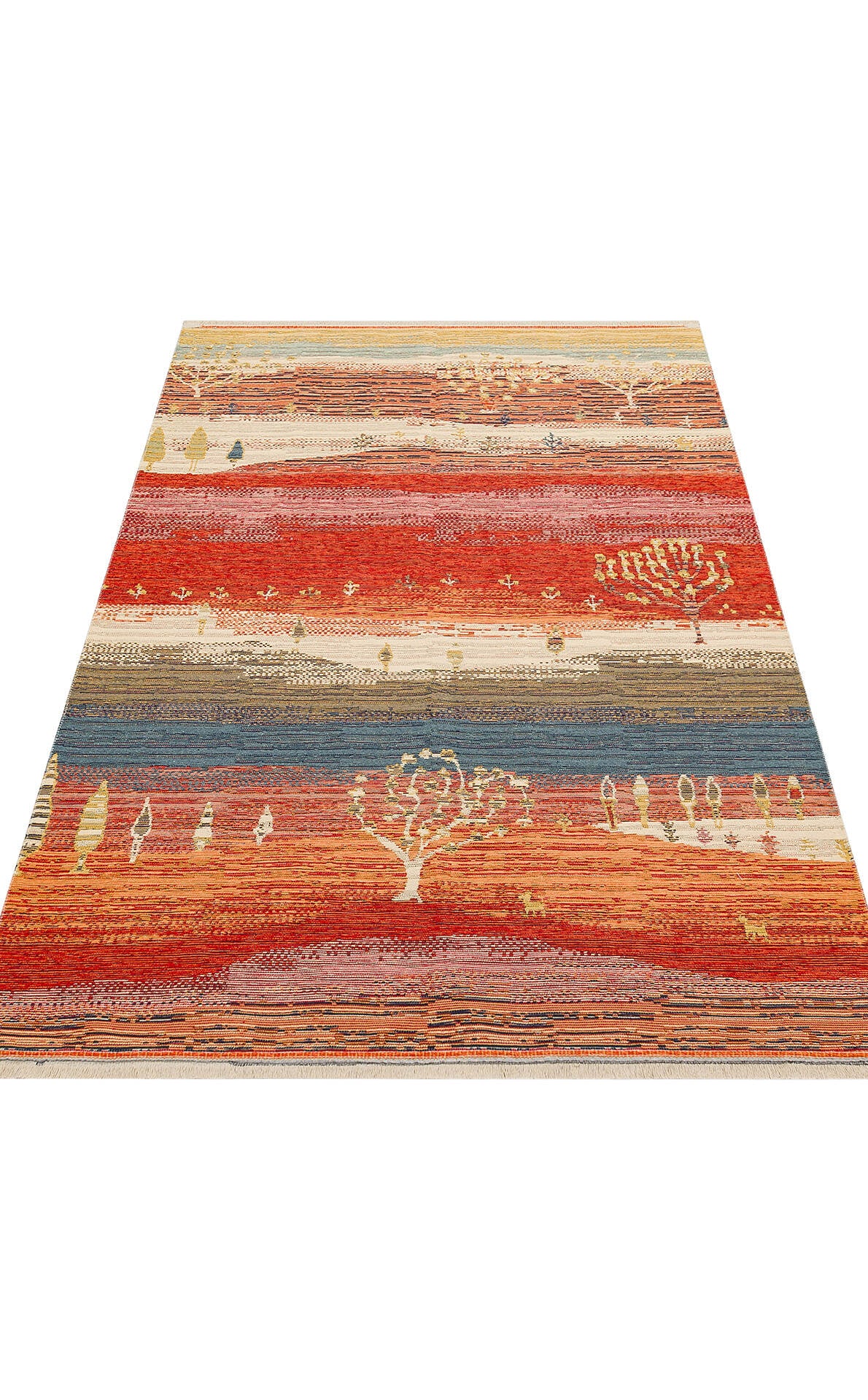 Nomad NMD 12 Toprak - Çift Taraflı Yıkanabilir Kilim | Otantik Kilim