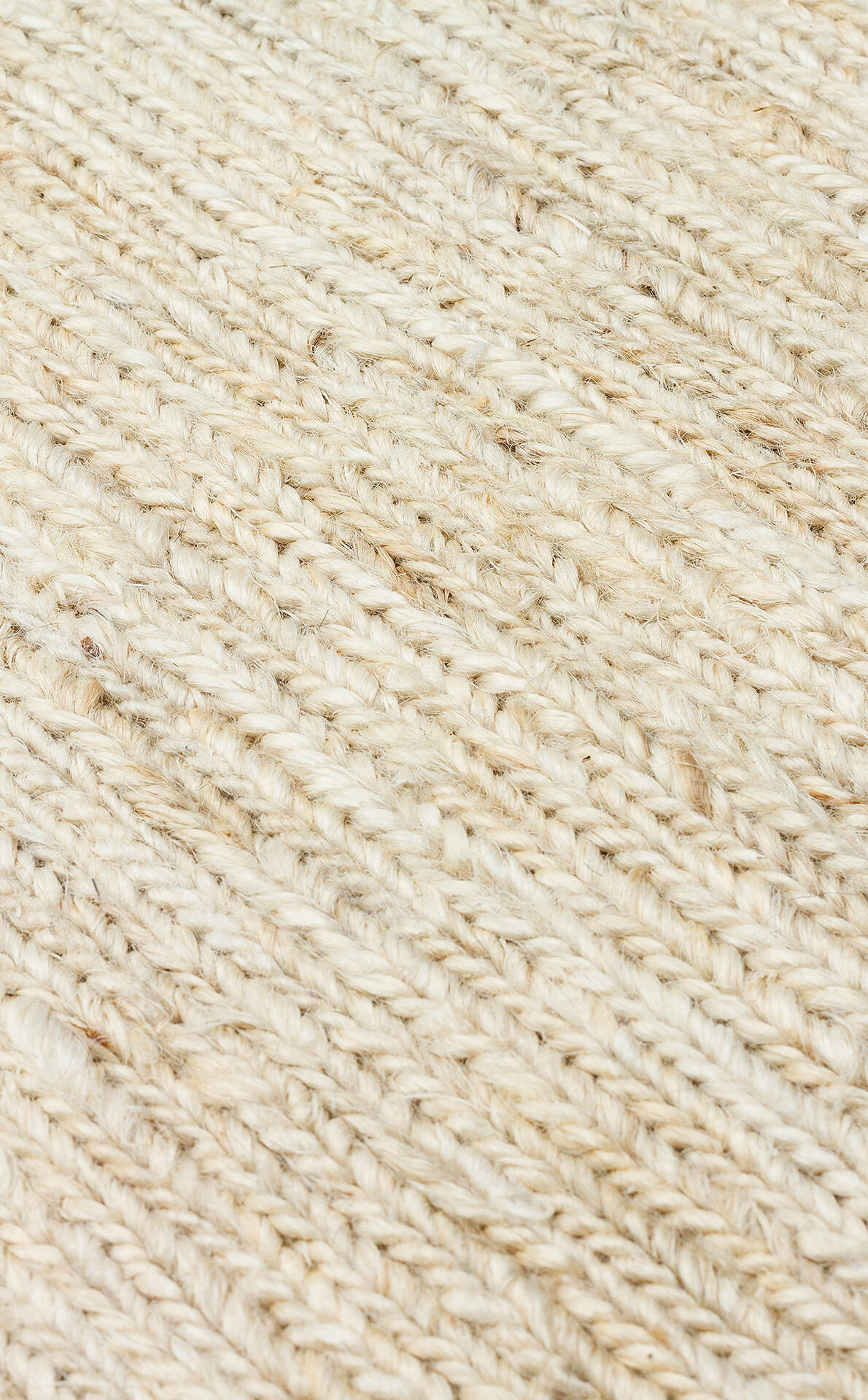 SMK PLAIN IVORY - SOUMAK - Soumak Örgülü Naturel Kendir Halı