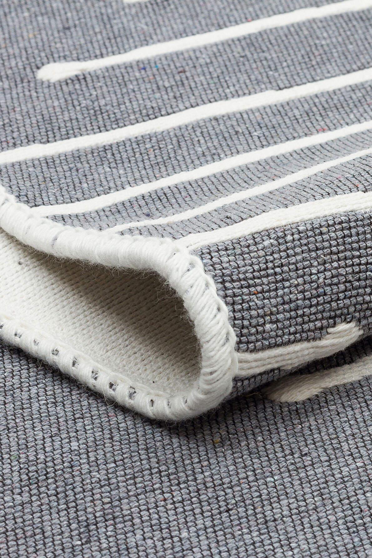 Arya AR 15 Gri - Yıkanabilir Çift Taraflı Modern Dokuma Kilim