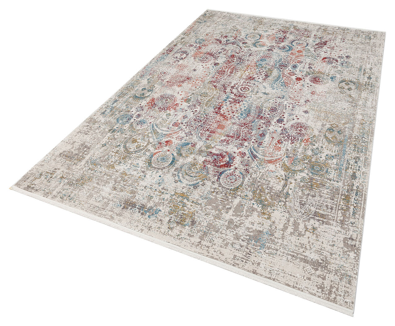 FRESCO XW FS 09 Çok Renkli - Işıltılı Dokuma Bambu Viskon Salon Halısı