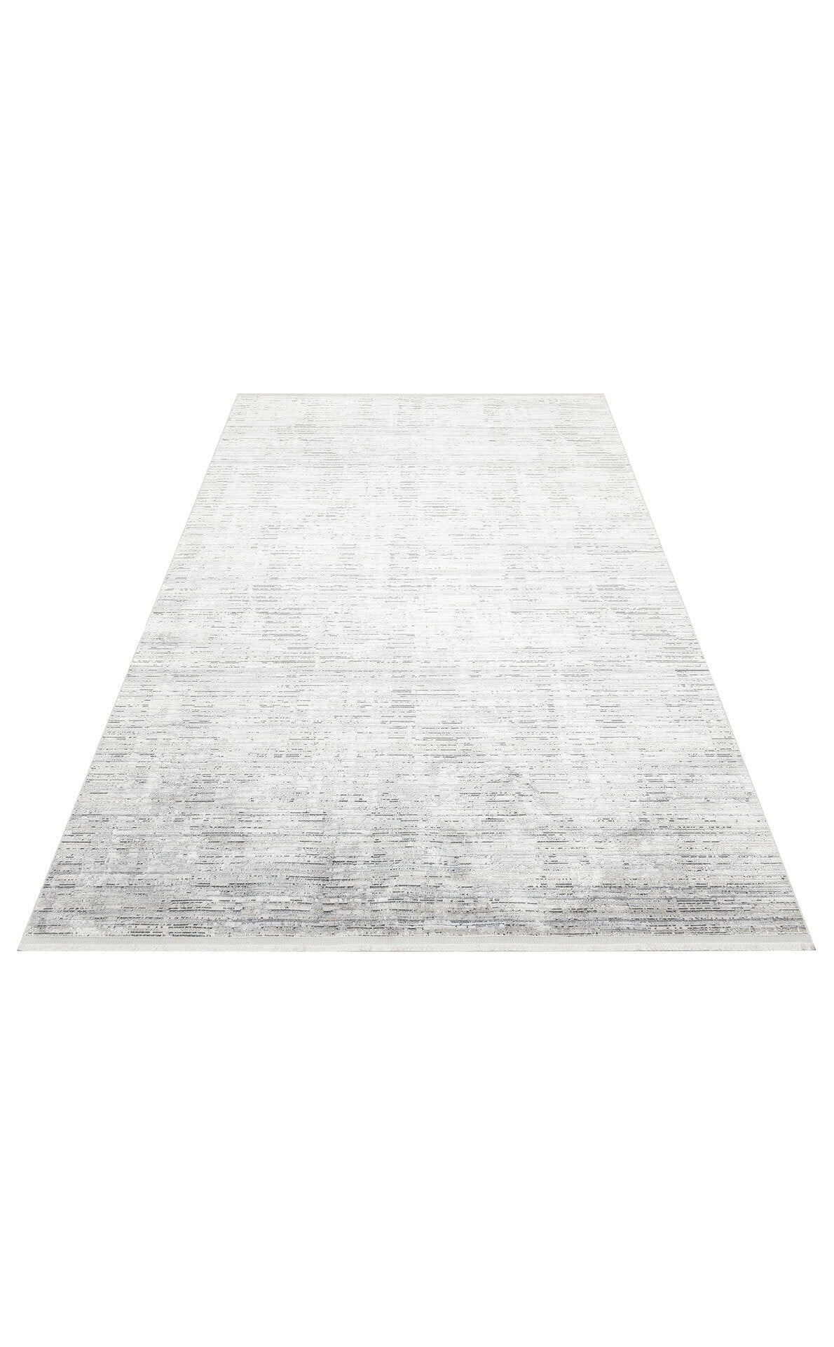 ST 107 DARK GREY - SATEEN - Yıkanabilir Kaymaz Tabanlı Hav Vermez Sık Dokuma Modern Halı