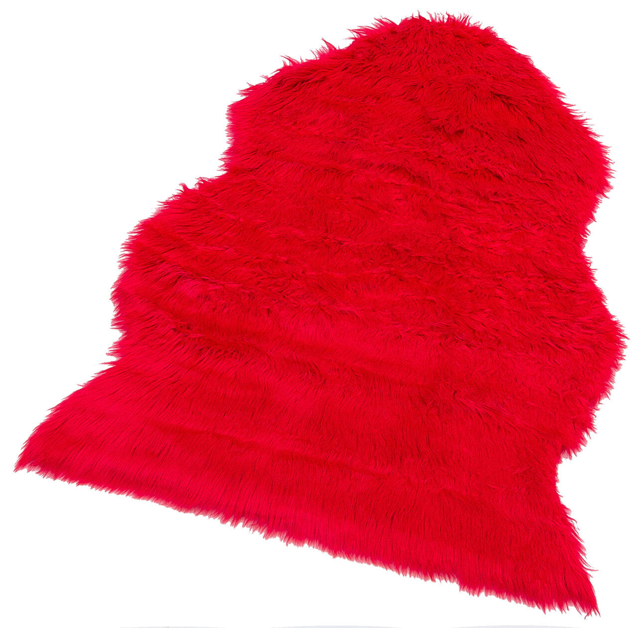 NEW QUARD RED - NEW LOVELY - Yumuşak Dokulu Uzun Tüylü Yıkanabilir Kuzu Postu