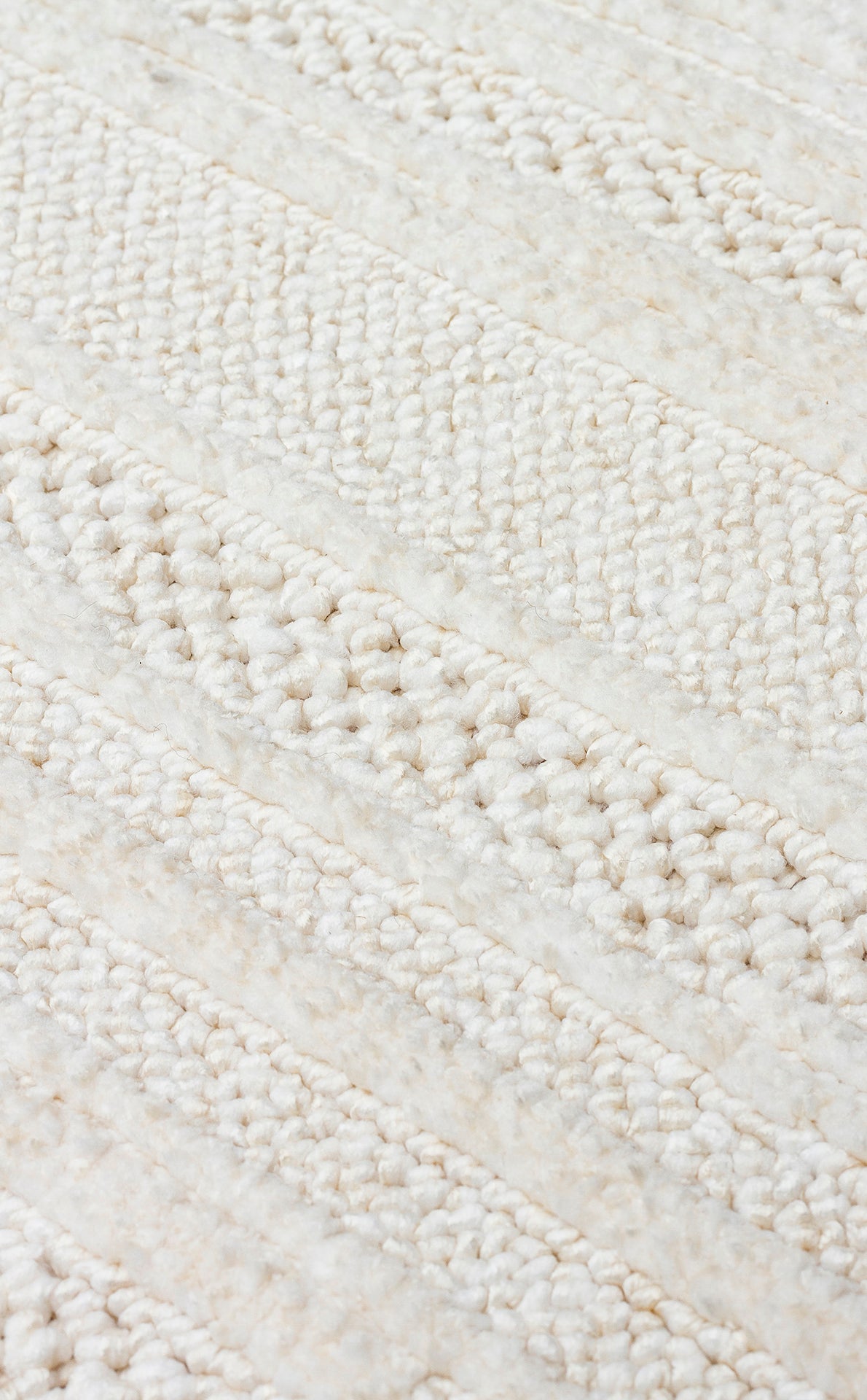 JOY 01 WHITE - JOY - Hav Toz Vermeyen Yumuşak dokulu Modern Makine Halısı