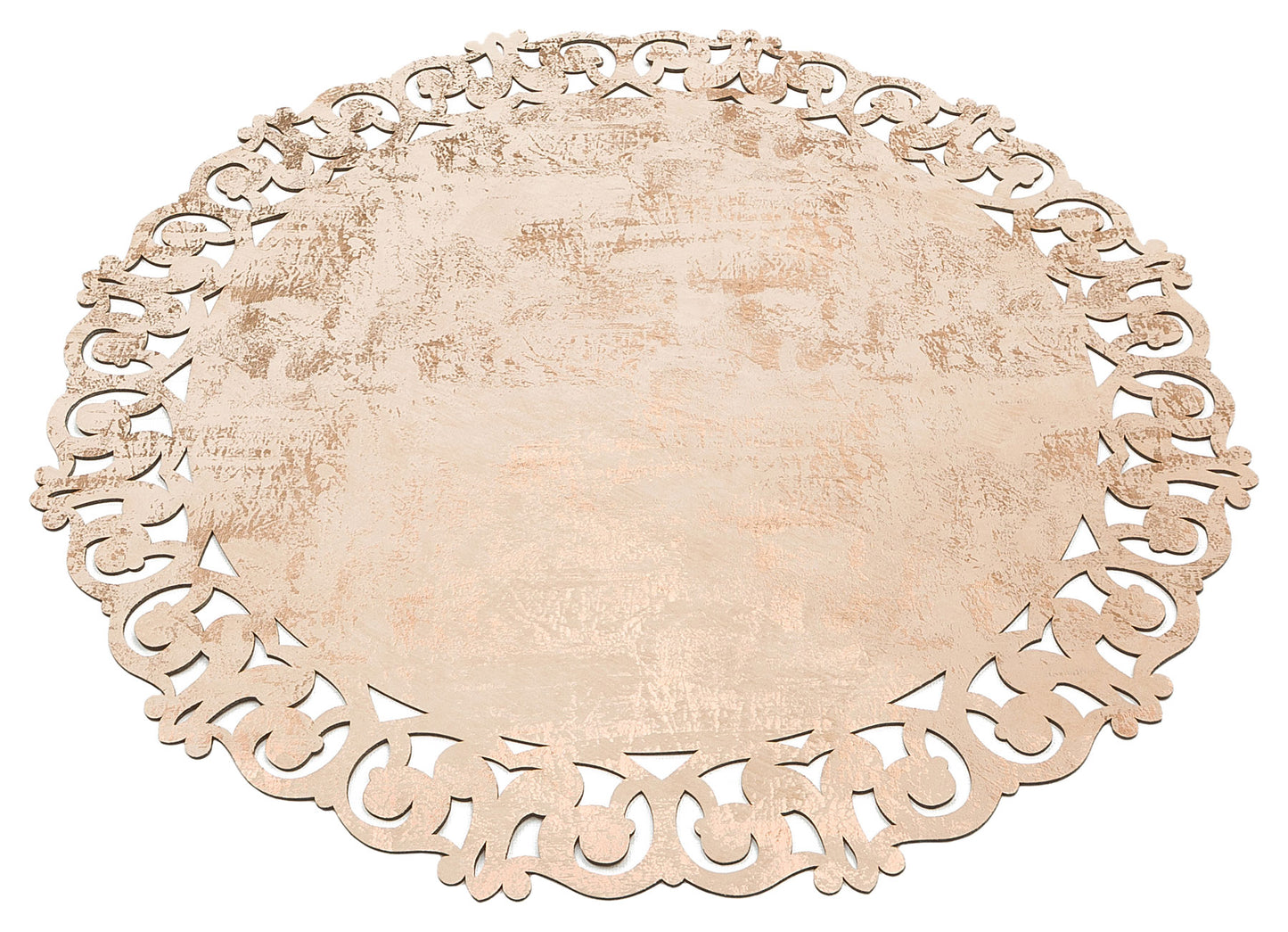BNC 05 BEIGE COPPER Q - BIANCA - Klasik Ve Modern İşlemeli ve Oymalı Halı, Bordürlü Suni Deri Halı