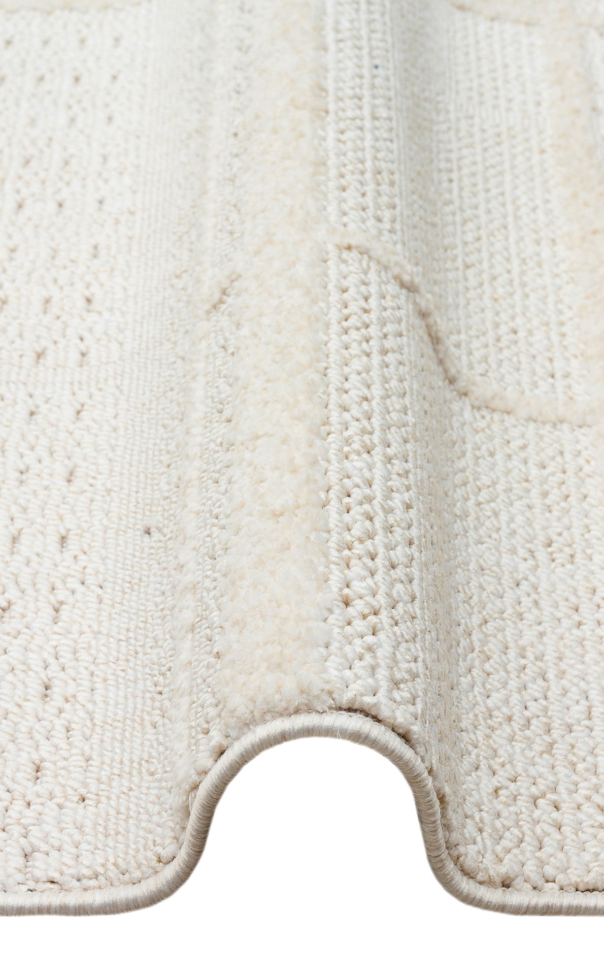 JOY 03 WHITE - JOY - Hav Toz Vermeyen Yumuşak dokulu Modern Makine Halısı