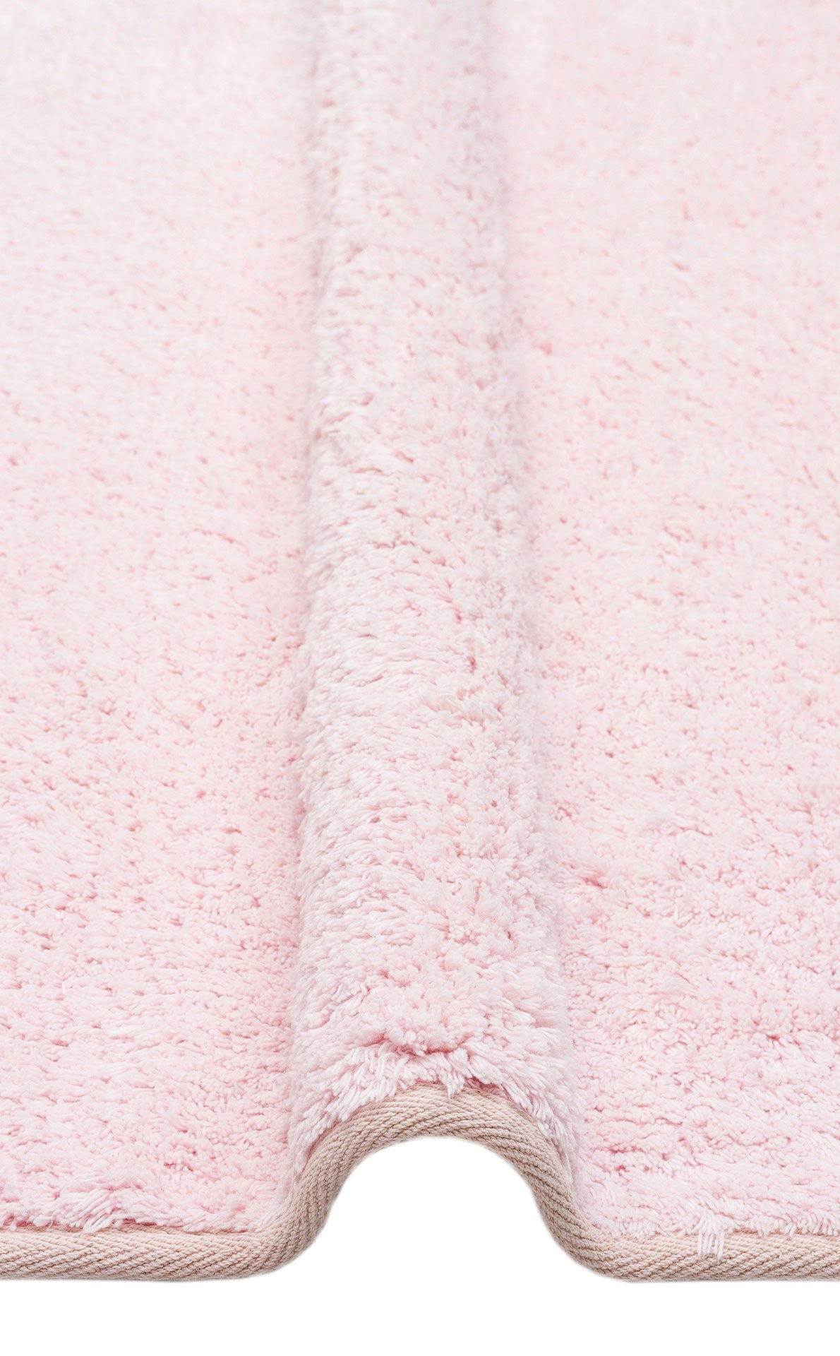Cotton Boon CBN Plain Pembe Yuvarlak Q120 - Yıkanabilir Kaymaz Naturel Pamuk Bebek Halısı