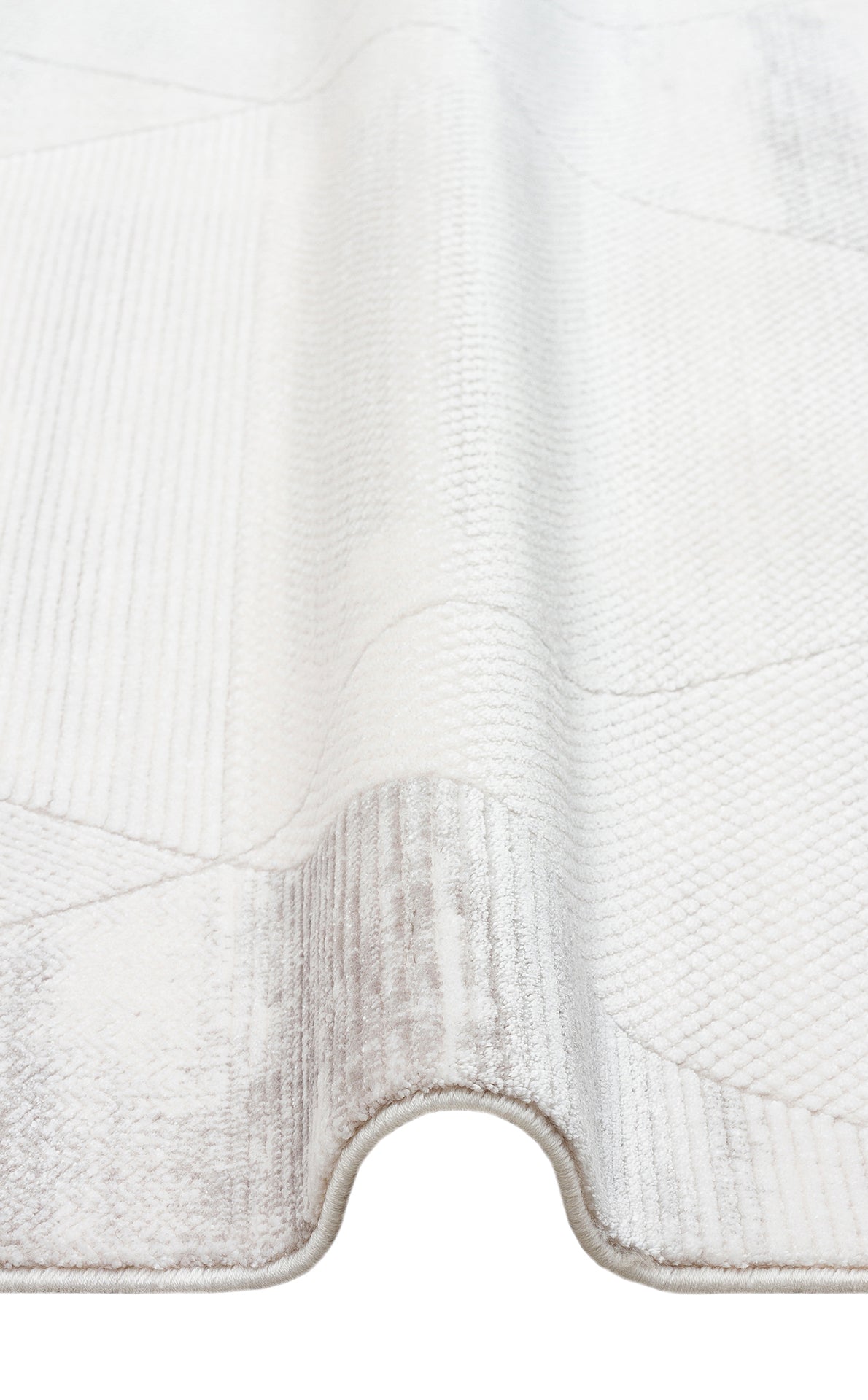 LKY 03 CREAM GREY - LYKIA - Sade ve Modern Akrilik Makine Halısı