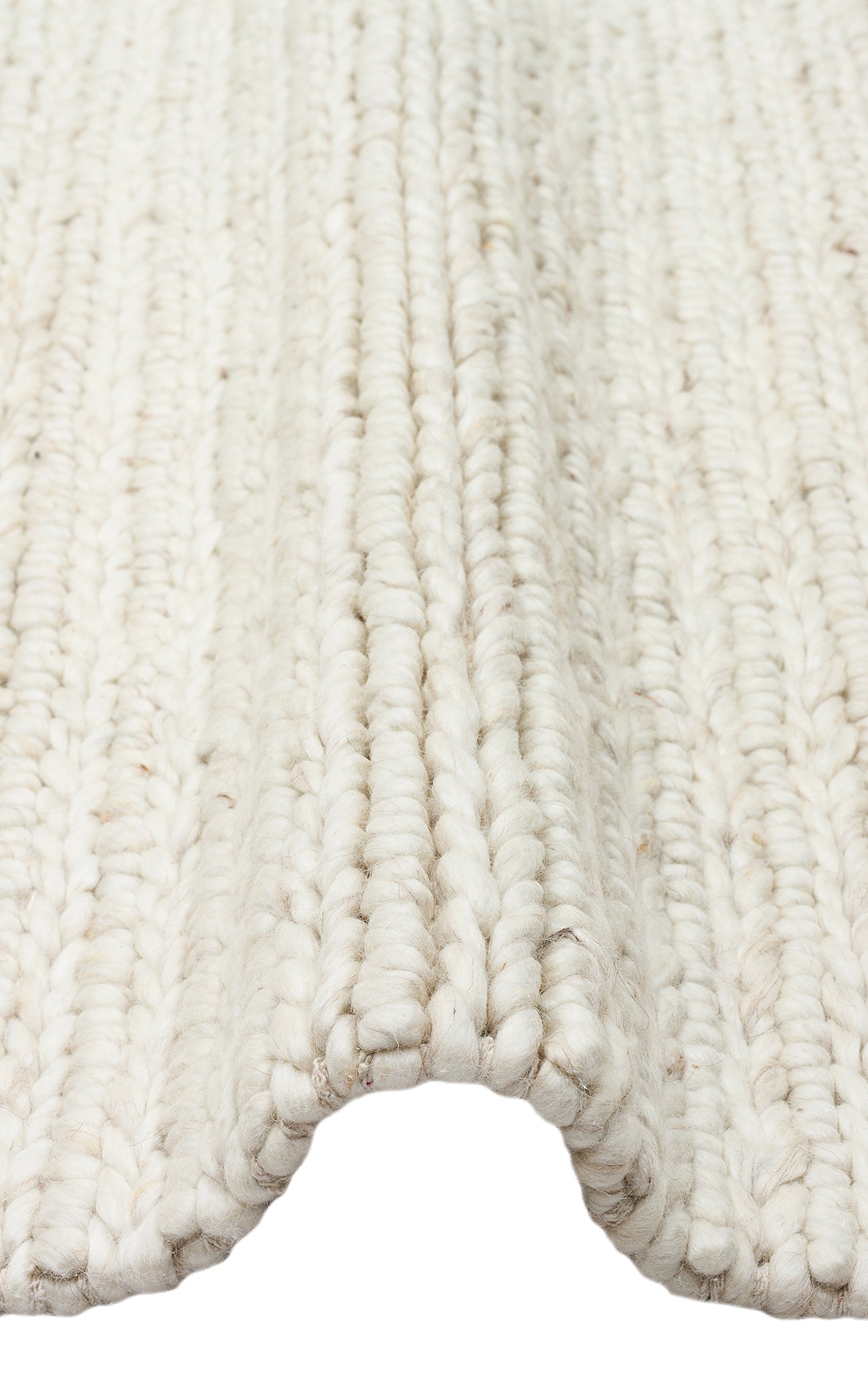 JD 07 L.BEIGE - JADE - Naturel Kazak Örgü Desenli El Dokuma Örgü Halı
