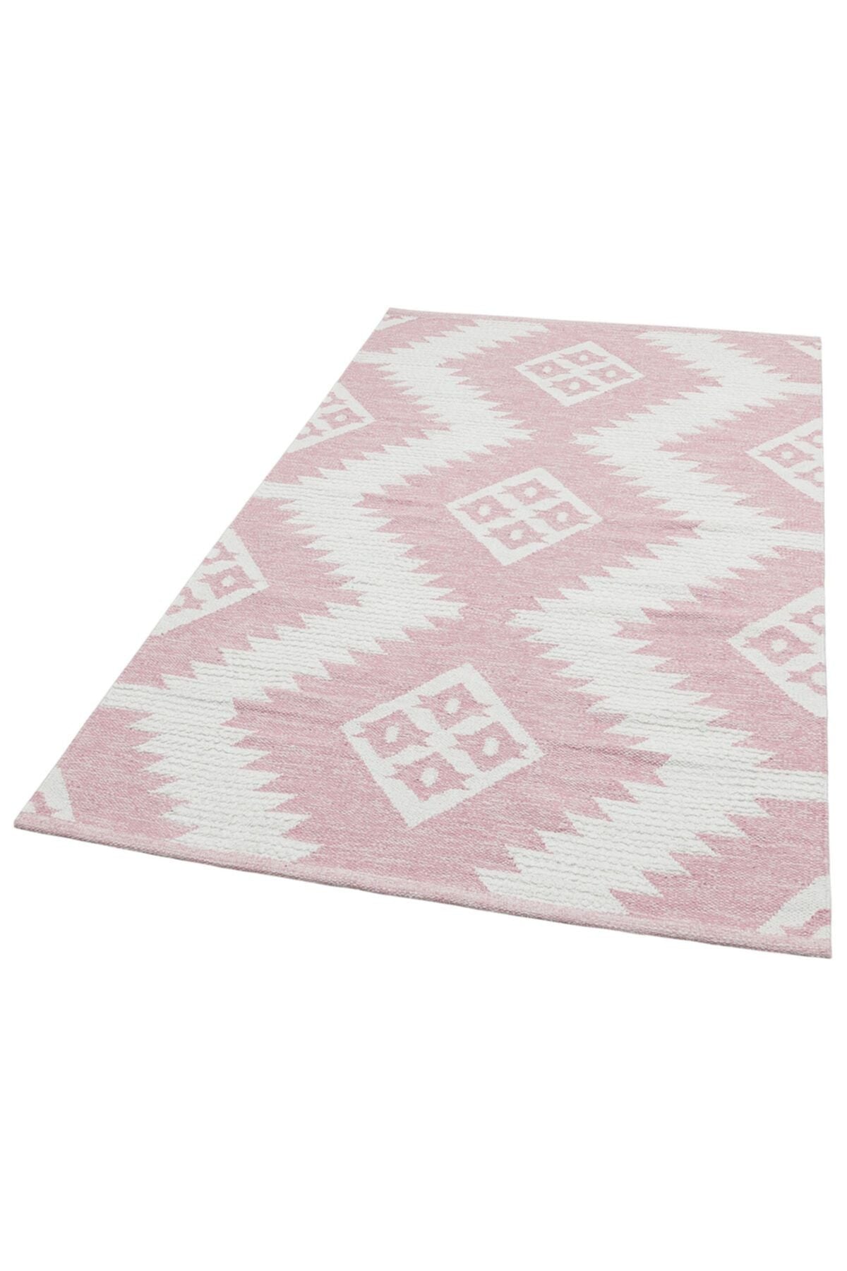 Afro Afr 03 Naturel Yıkanabilir Modern Desenli El Dokuma Hint Kilim