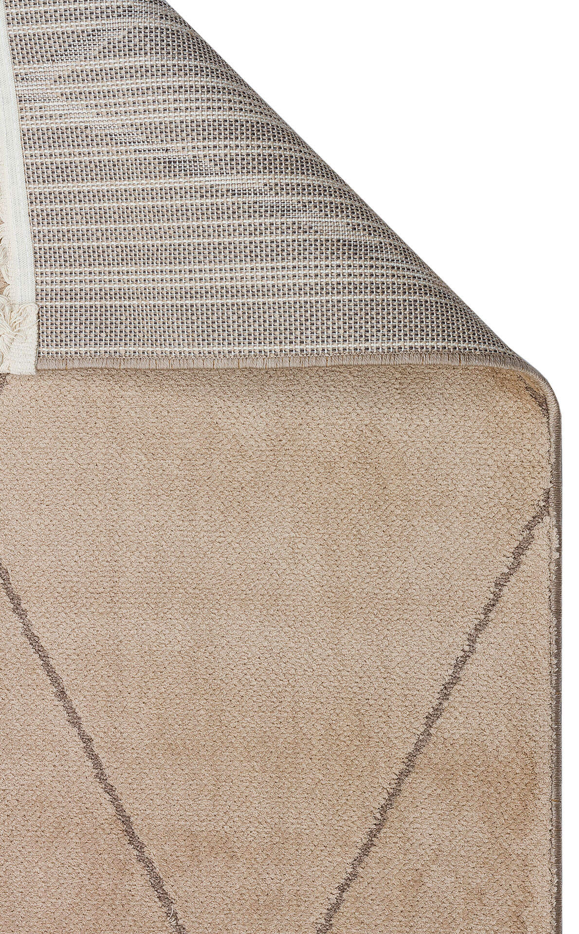 URB 02 BEIGE - URBAN - Etnik Desenlere Sahip Hav Toz Vermez Yumuşak Dokulu Modern Halı