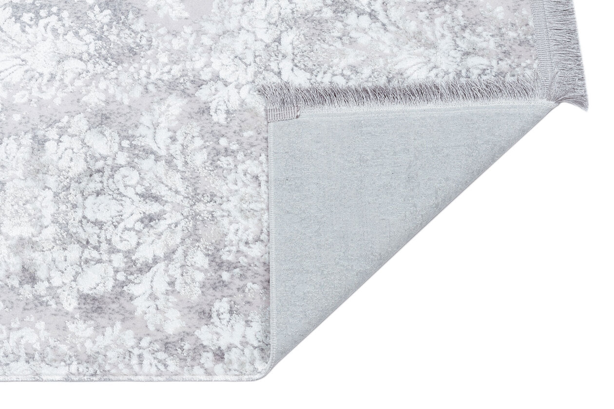 ST 06 GREY XW - SATEEN - Hav Toz Vermez Yıkanabilir Kaymaz İnce Dokuma Modern Halı