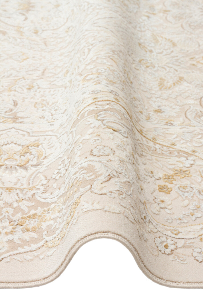 PLM 10 CREAM GOLD - PALMIRA - Yüksek Kaliteli Sık Dokuma Modern Salon Halısı