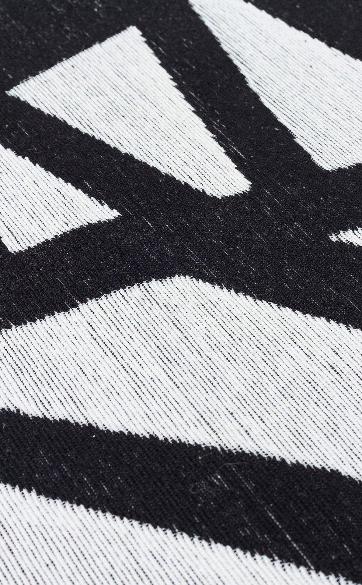 Arya Neo ARN 05 Beyaz Siyah - Yıkanabilir Çift Taraflı Modern Dokuma Kilim