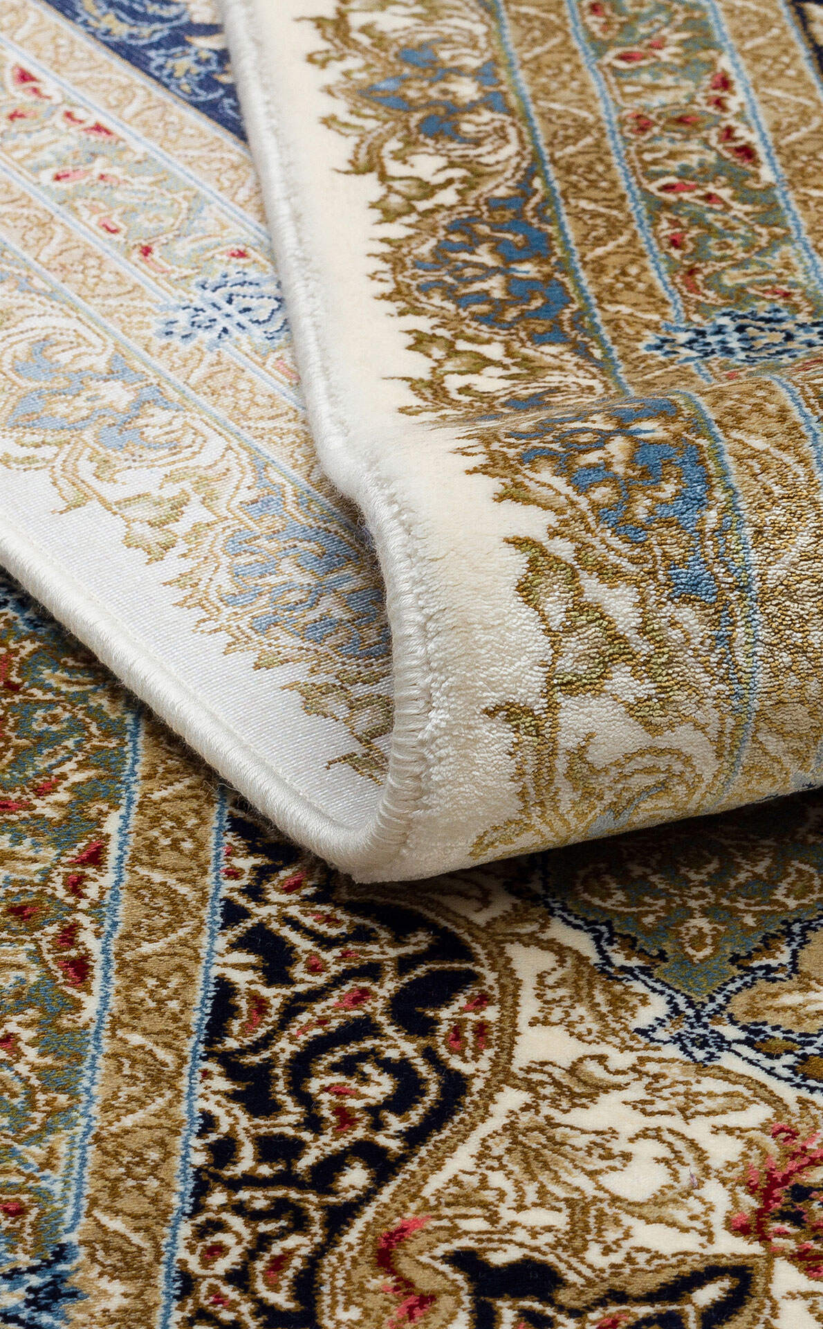 Isfahan Seccade ISF 04 Krem - Viskon Klasik Desenli Seccade Sık Dokuma Seccade