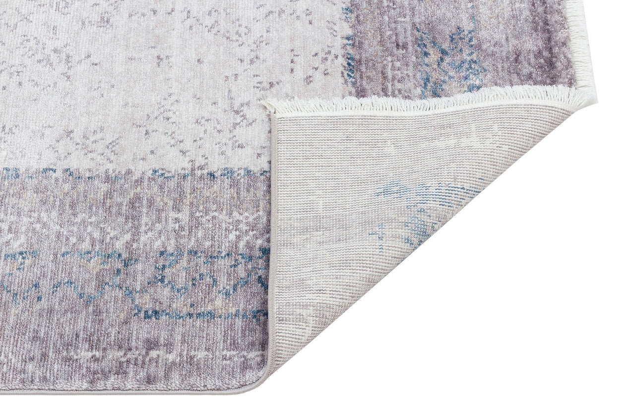 MS 04 GREY MARINE - MYSTIC - Özel Hav Vermeyen ve Kolay Temizlenebilir El Emeği ile Özel Tezgahlarda Üretilen Modern Uşak Halısı