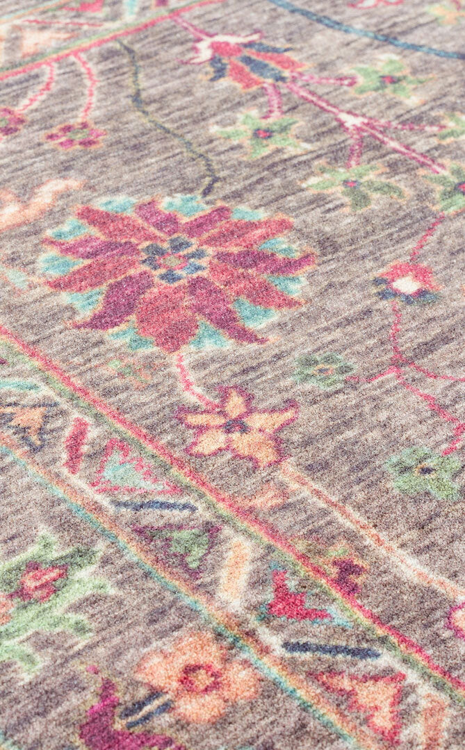 Antique ATK 10 Çok Renkli - Yıkanabilir Kaymaz Antik Desenli Otantik Kilim