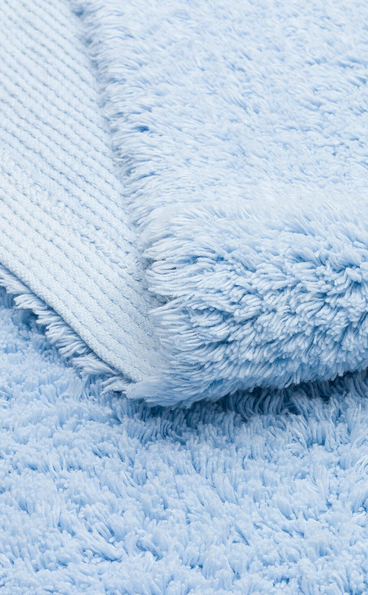 Cotton Boon CBN Plain Mavi - Yıkanabilir Kaymaz Naturel Pamuk Bebek Halısı